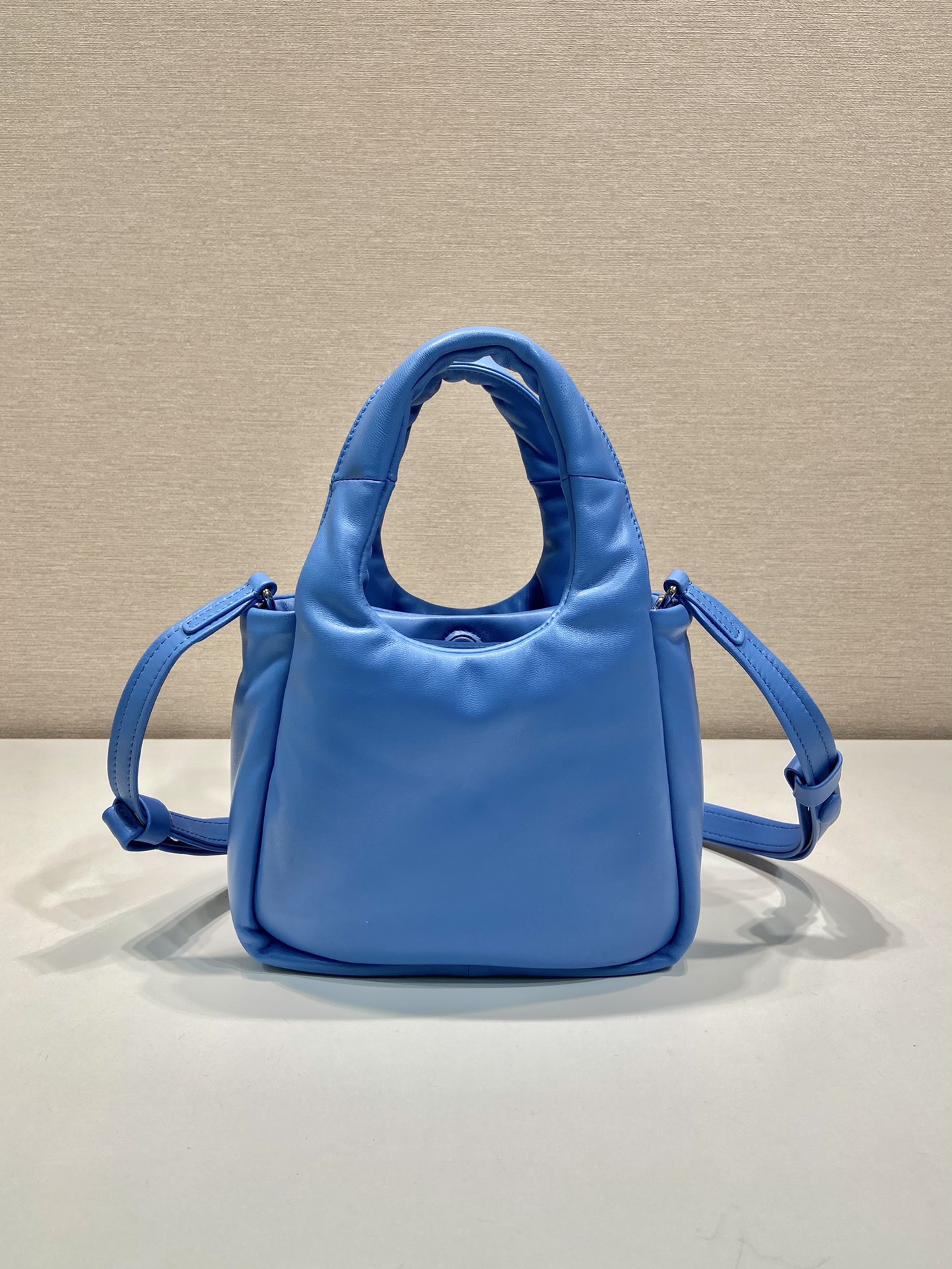 small padded Pra*a soft nappa-leather bag