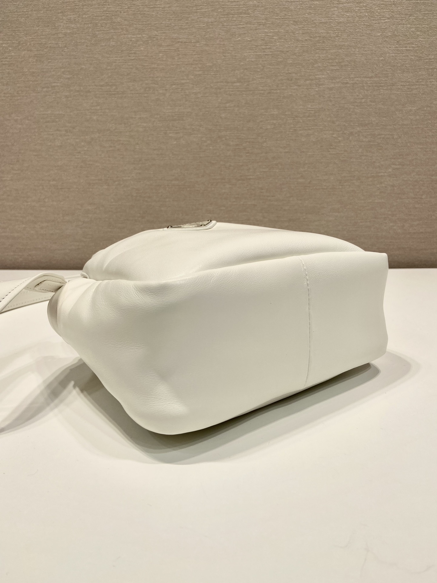 small padded Pra*a soft nappa-leather bag