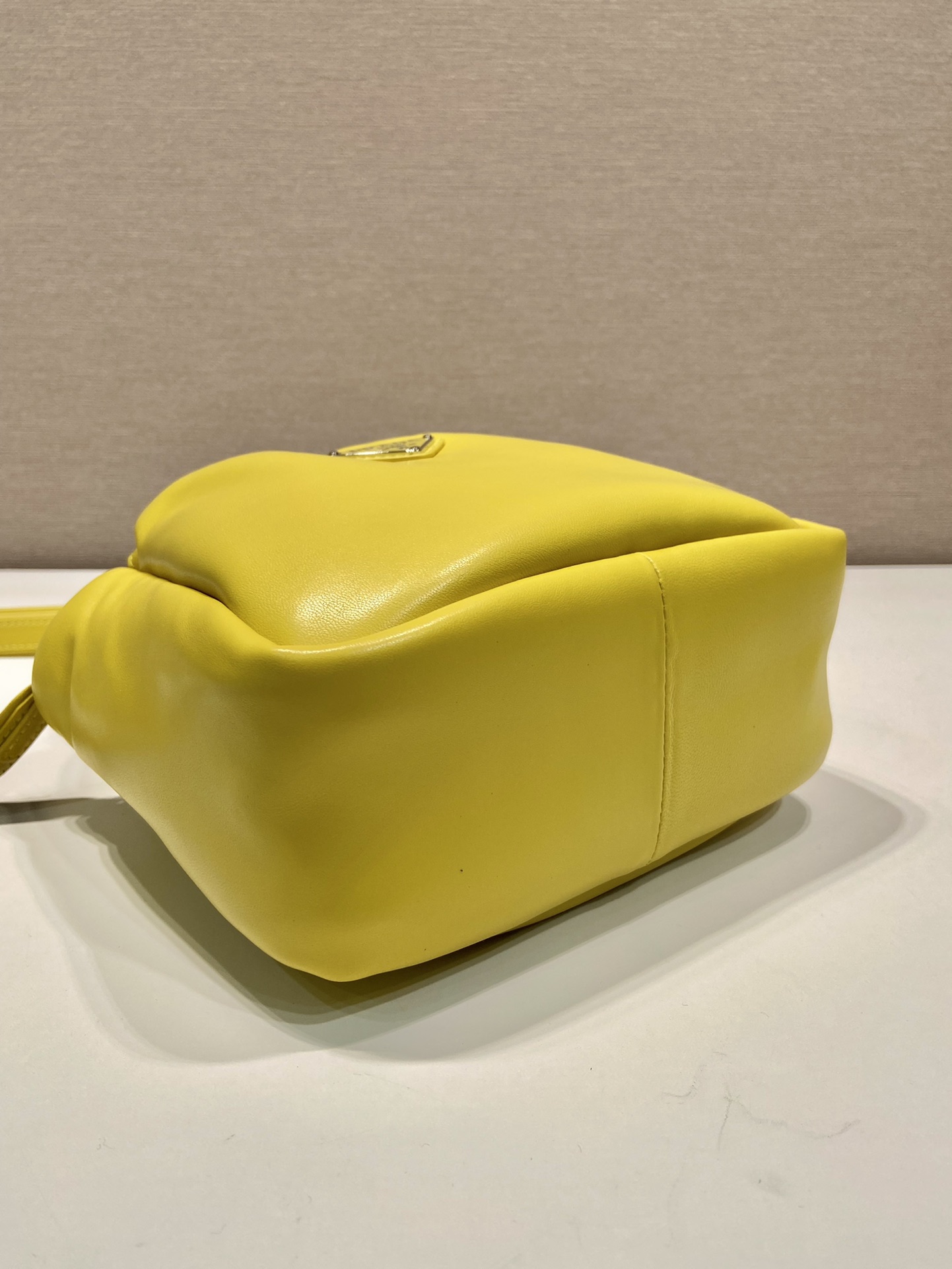 small padded Pra*a soft nappa-leather bag