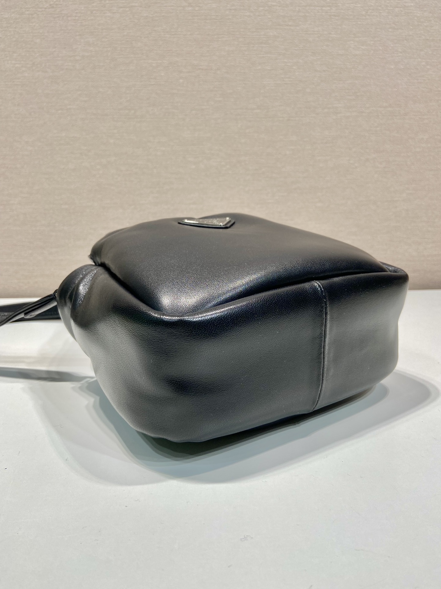 small padded Pra*a soft nappa-leather bag