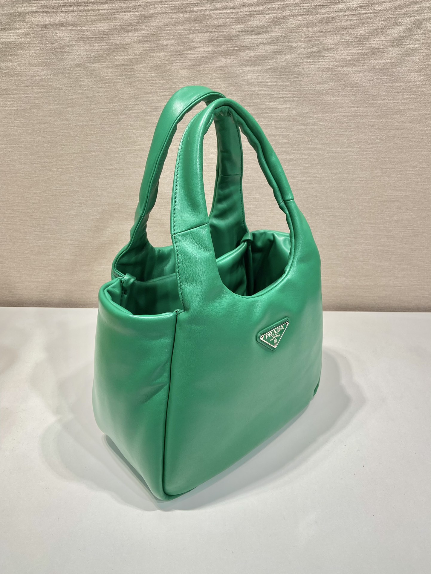 medium padded Pra*a soft nappa leather bag