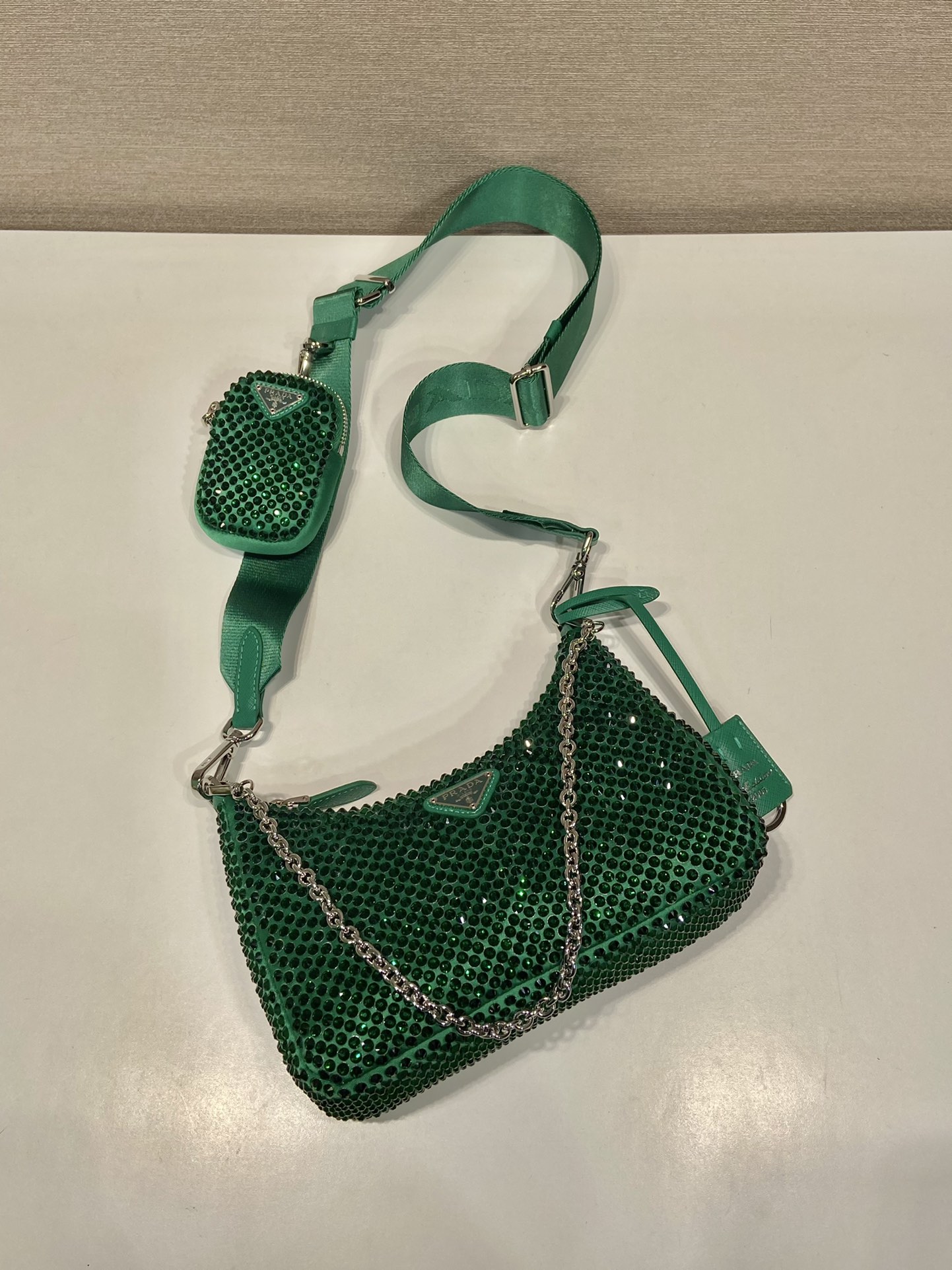 Pra*a re-edition 2005 saffiano leather bag