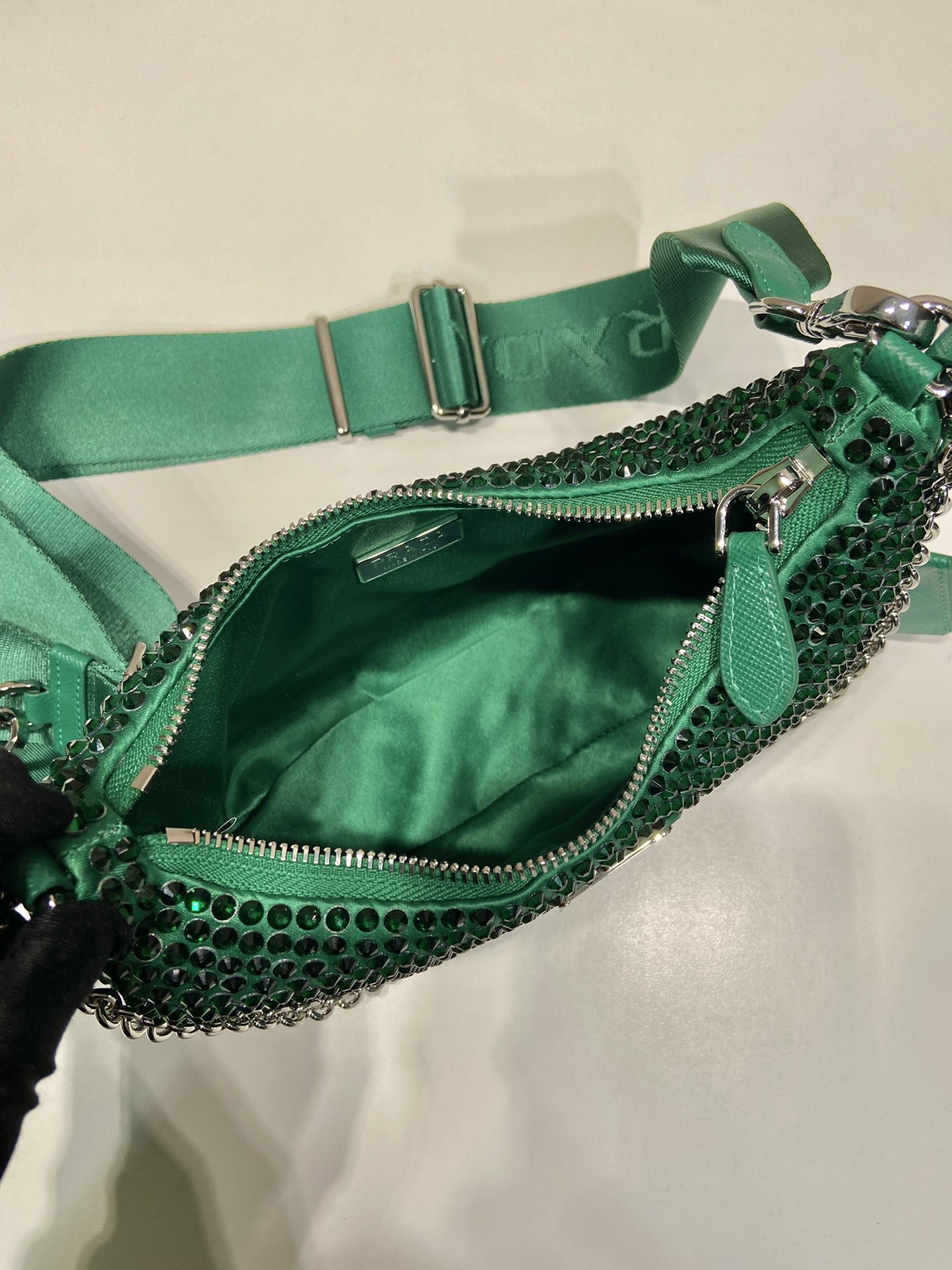 Pra*a re-edition 2005 saffiano leather bag