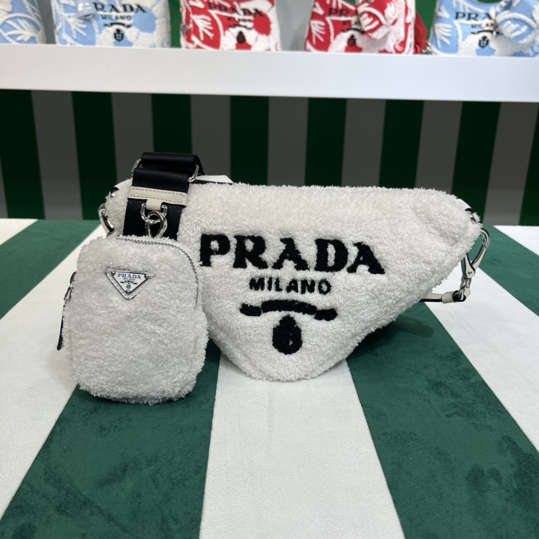 Pra*a triangle shoulder bag