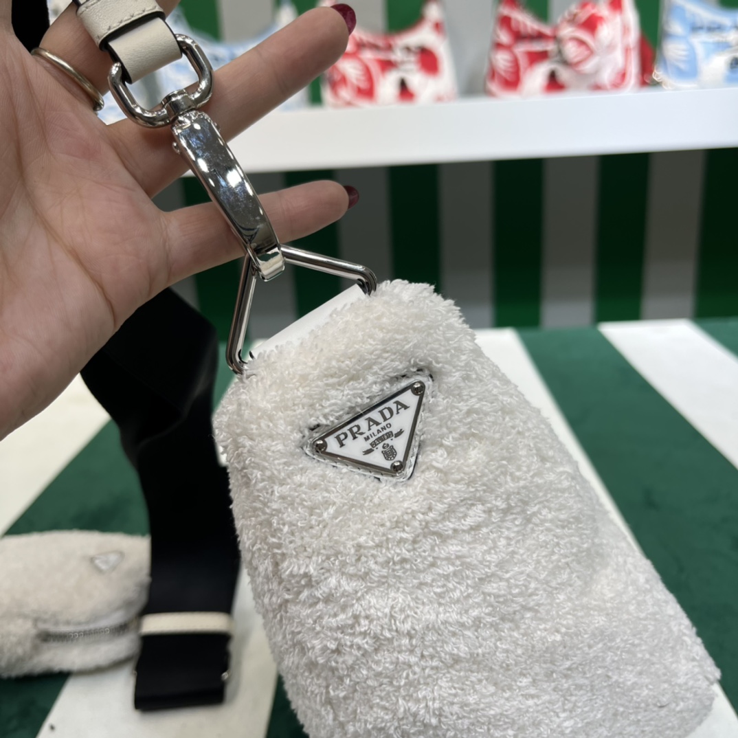 Pra*a triangle shoulder bag