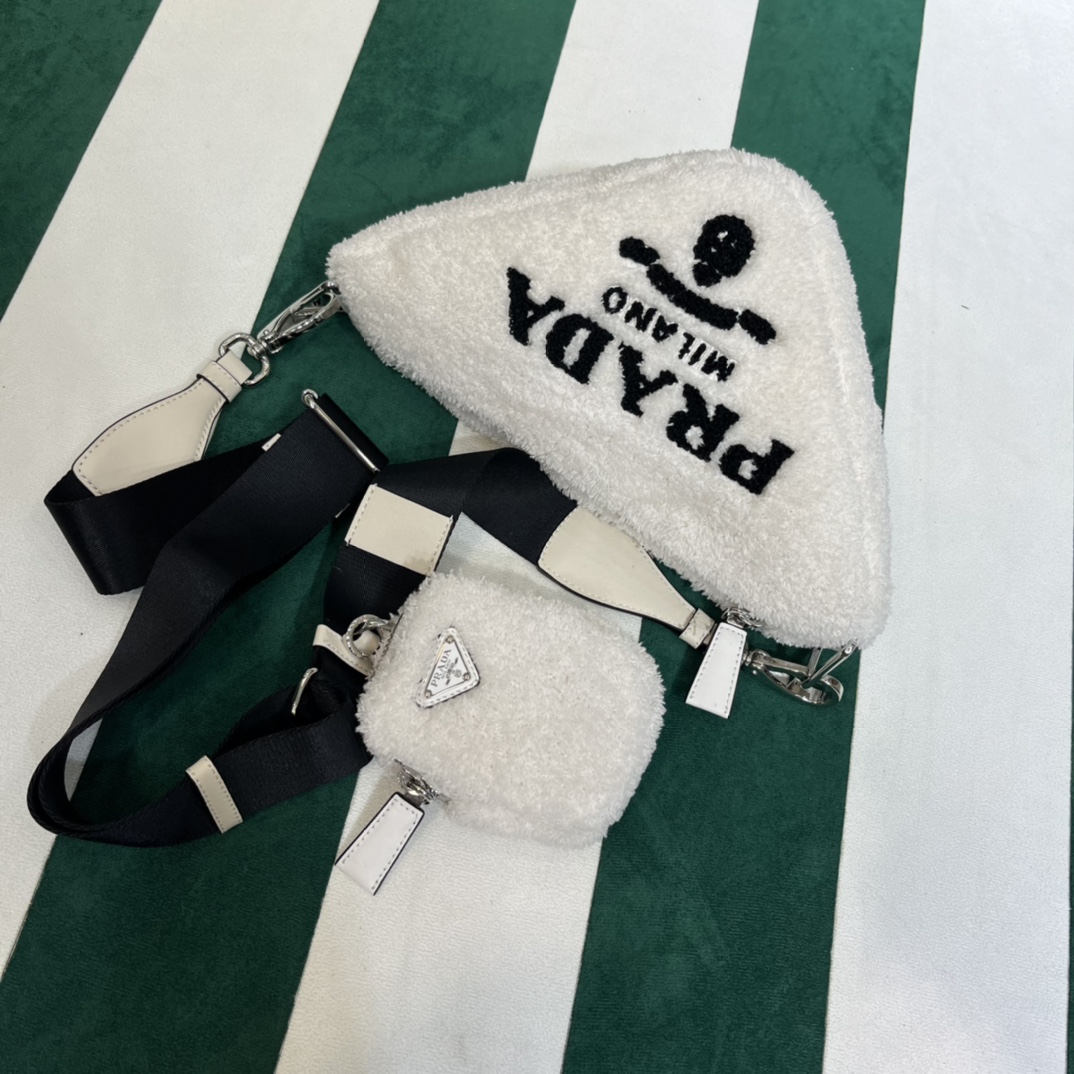 Pra*a triangle shoulder bag