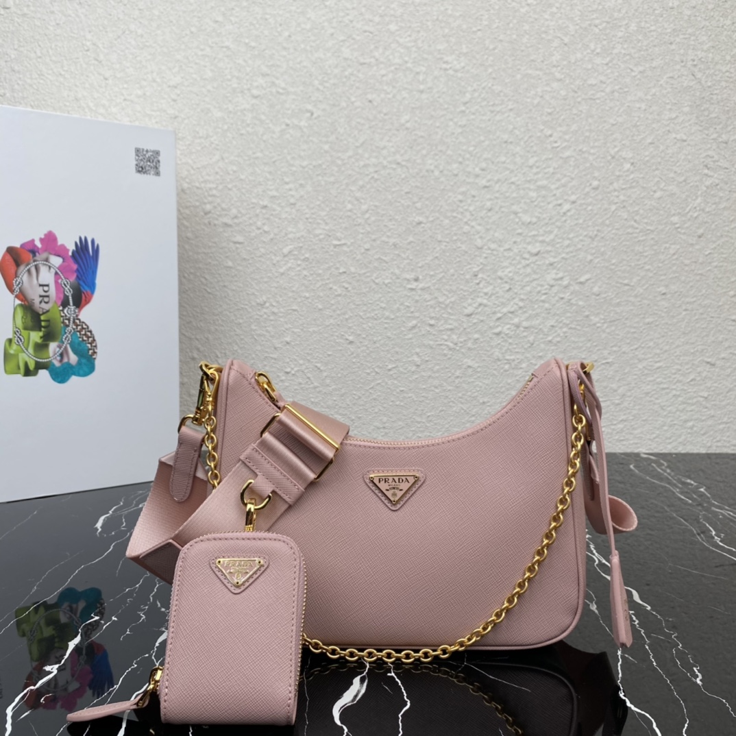 Pra*a re-edition 2005 saffiano leather bag