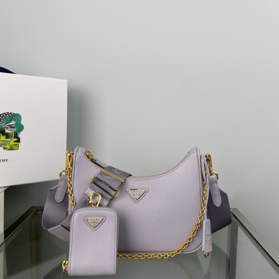 Pra*a re-edition 2005 saffiano leather bag