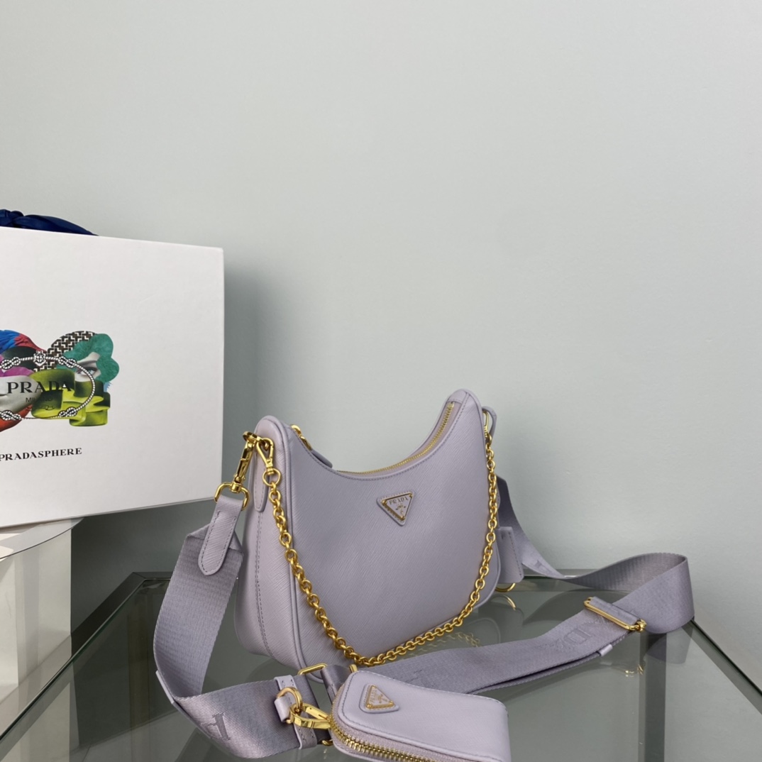 Pra*a re-edition 2005 saffiano leather bag