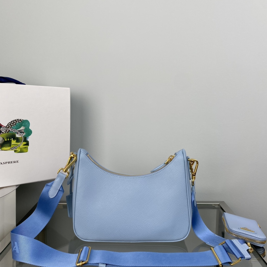 Pra*a re-edition 2005 saffiano leather bag