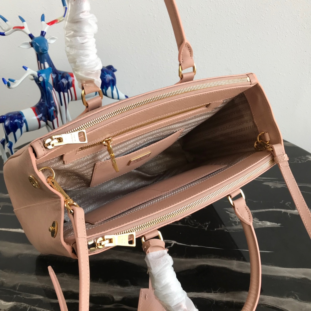 large Pra*a galleria saffiano leather bag
