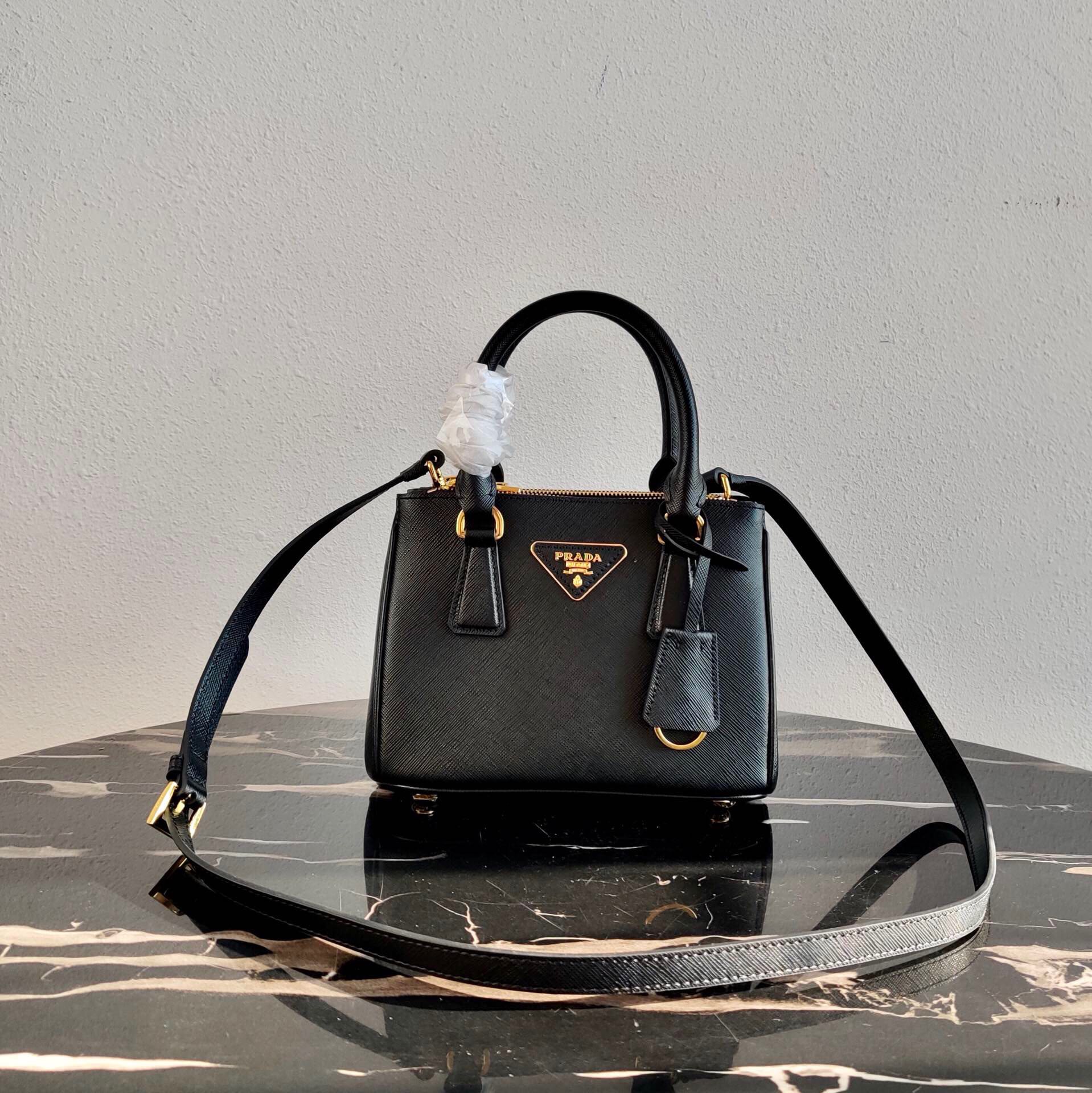 Pra*a galleria saffiano leather mini-bag