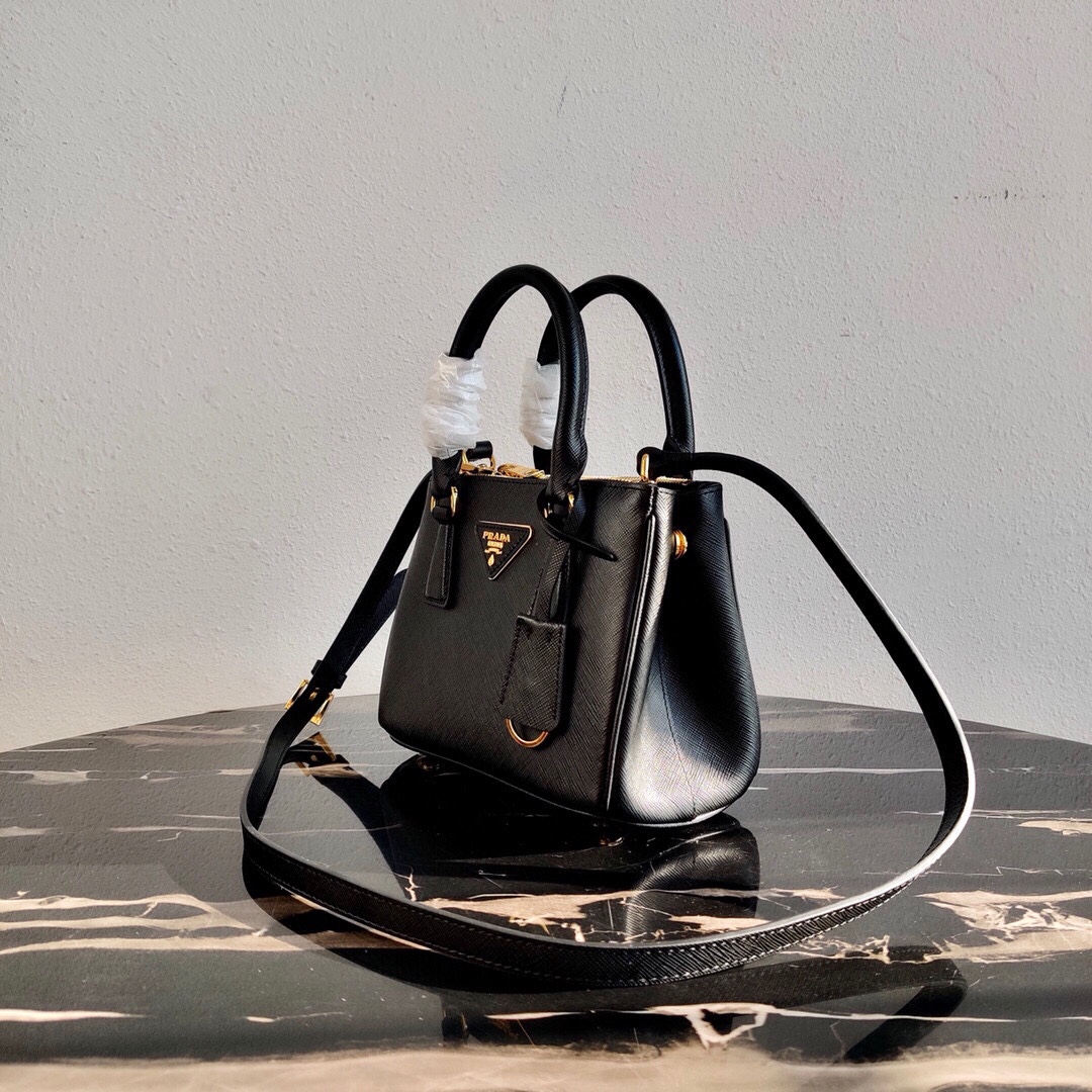 Pra*a galleria saffiano leather mini-bag