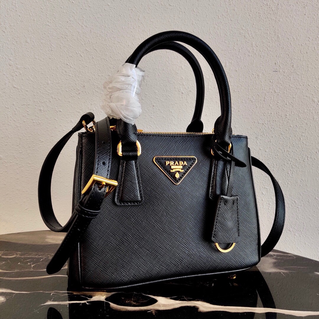 Pra*a galleria saffiano leather mini-bag
