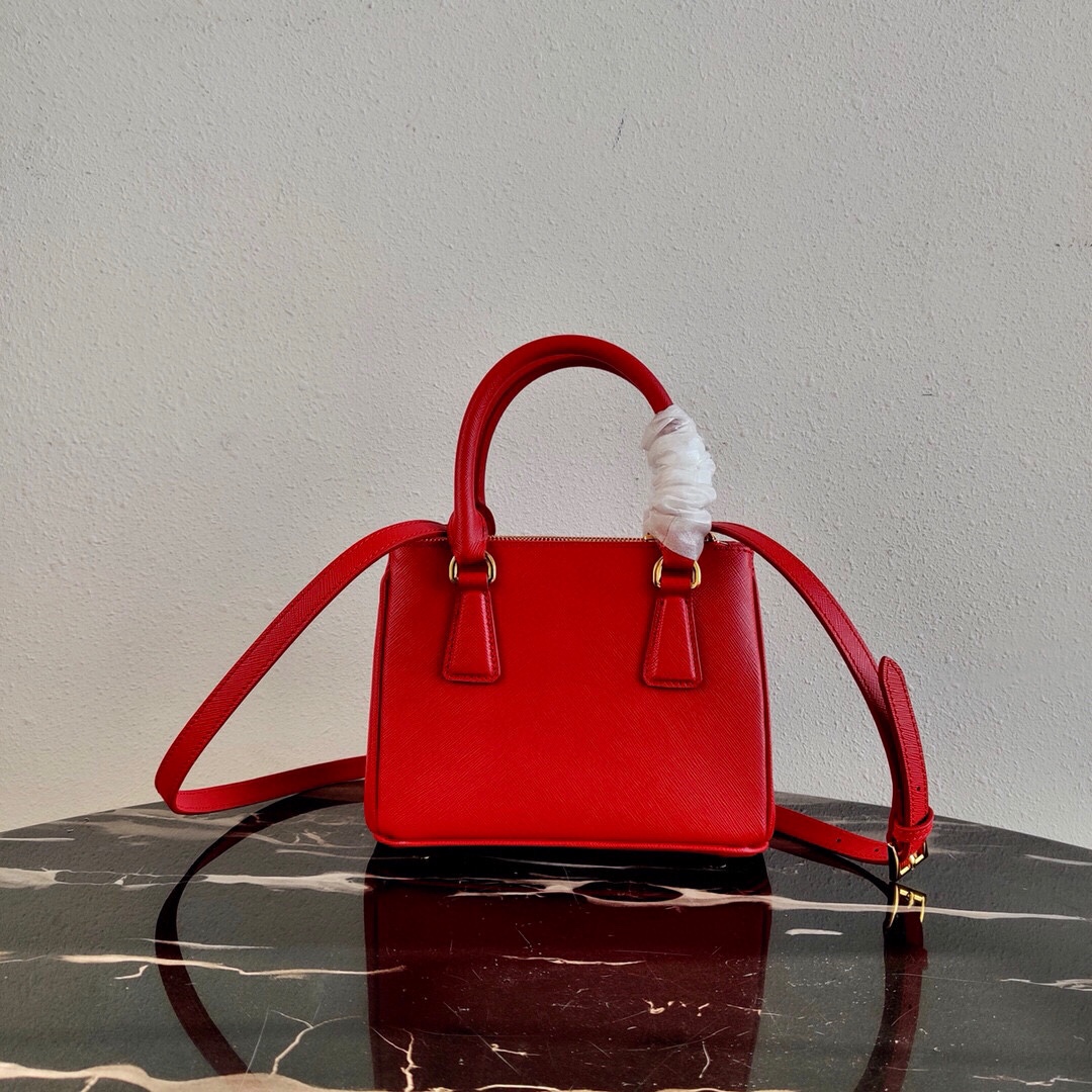 Pra*a galleria saffiano leather mini-bag