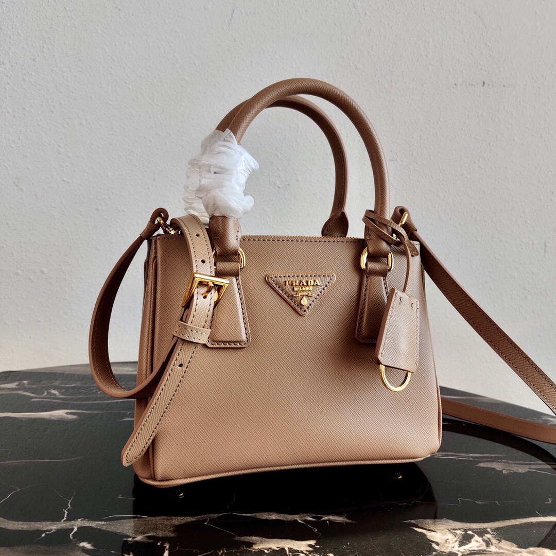 Pra*a galleria saffiano leather mini-bag