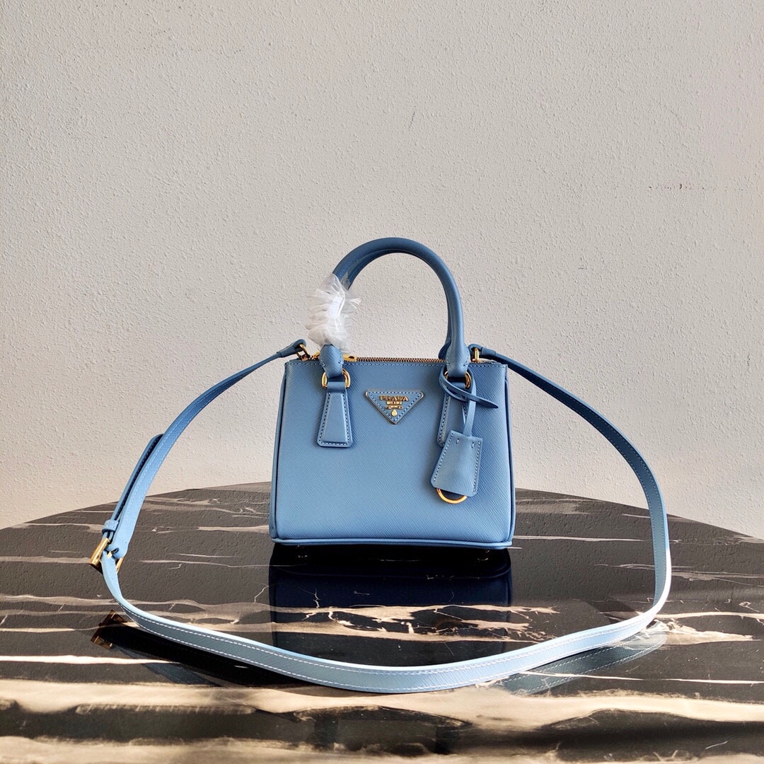 Pra*a galleria saffiano leather mini-bag