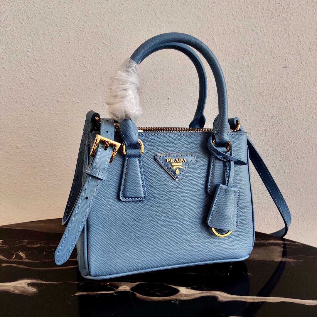 Pra*a galleria saffiano leather mini-bag