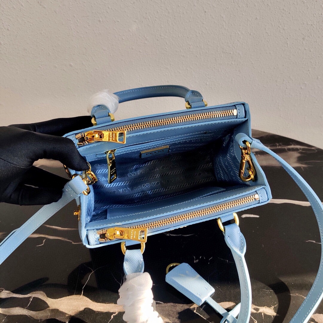 Pra*a galleria saffiano leather mini-bag