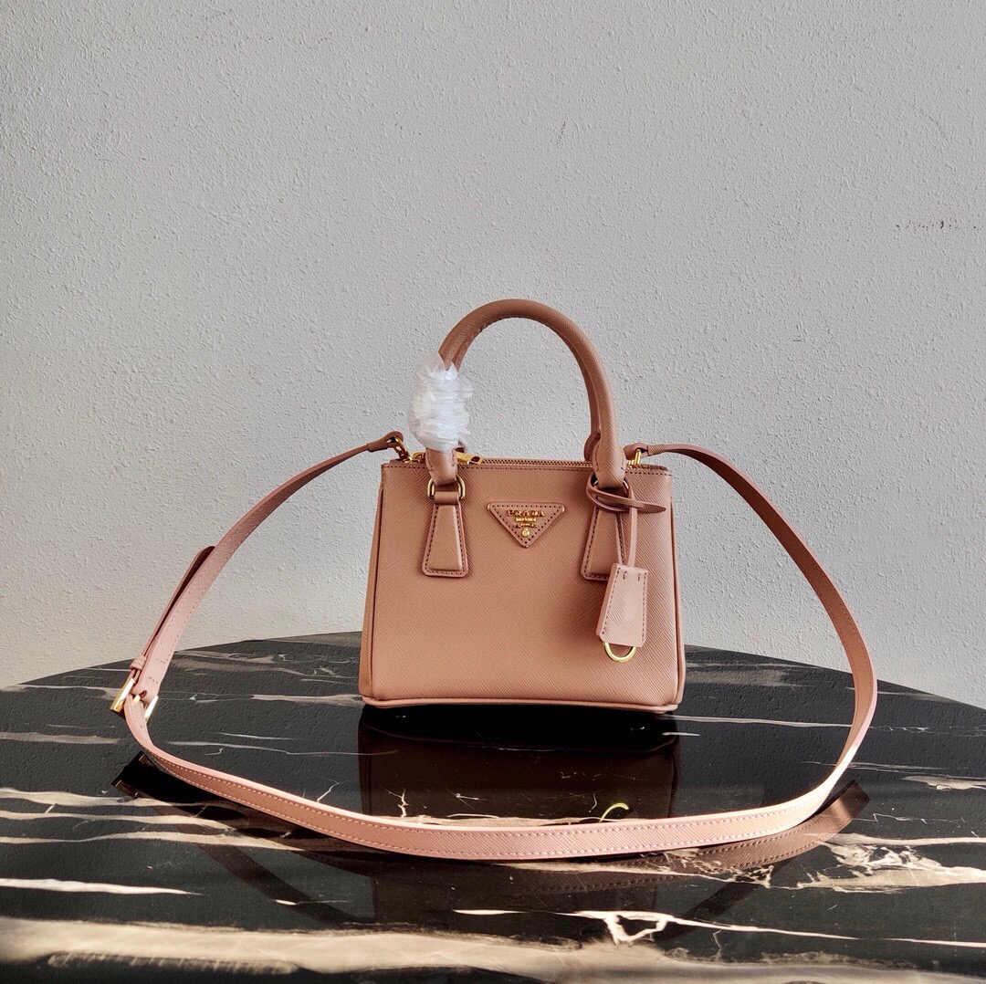 Pra*a galleria saffiano leather mini-bag