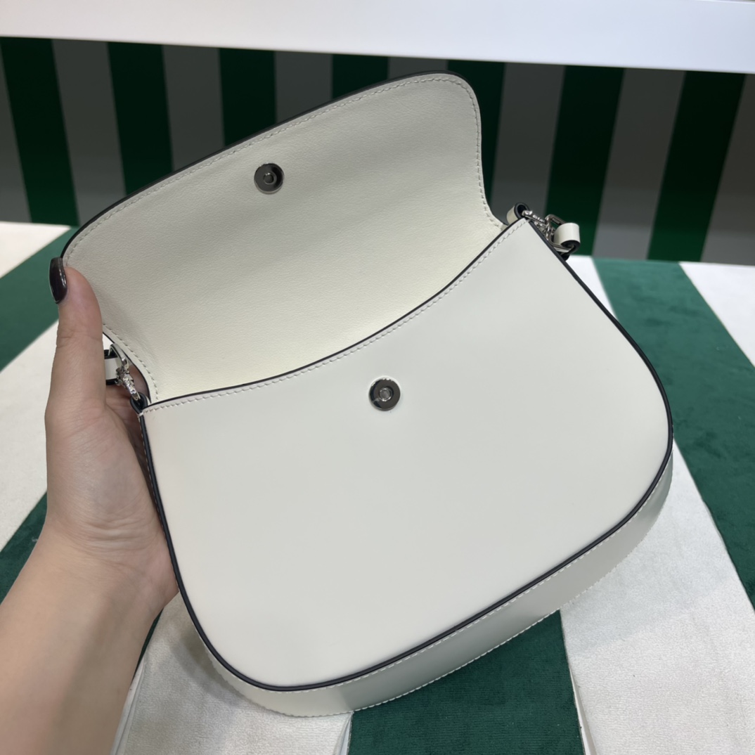 Pra*a cleo brushed leather shoulder bag with flap
