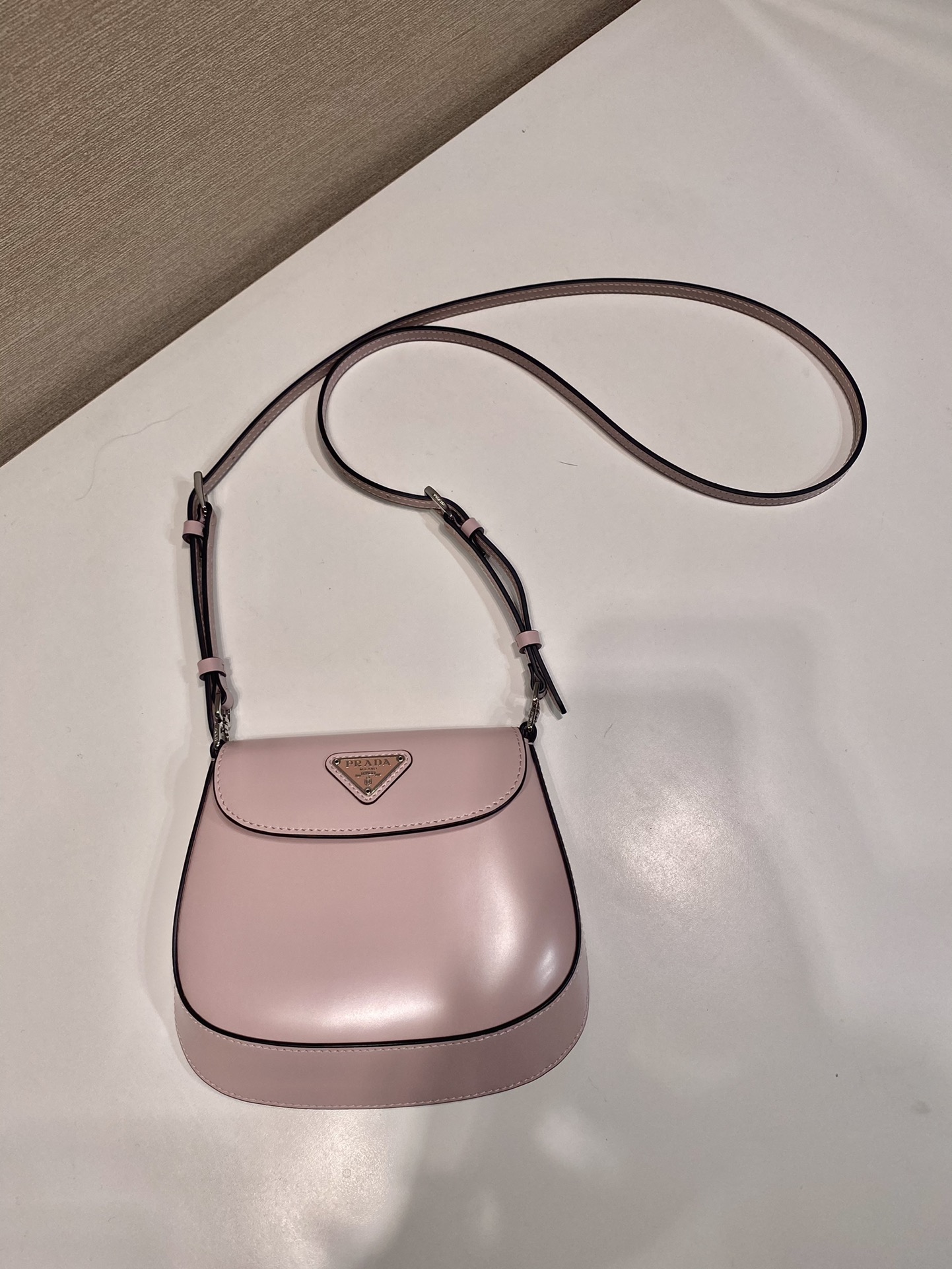 Pra*a cleo brushed leather mini bag
