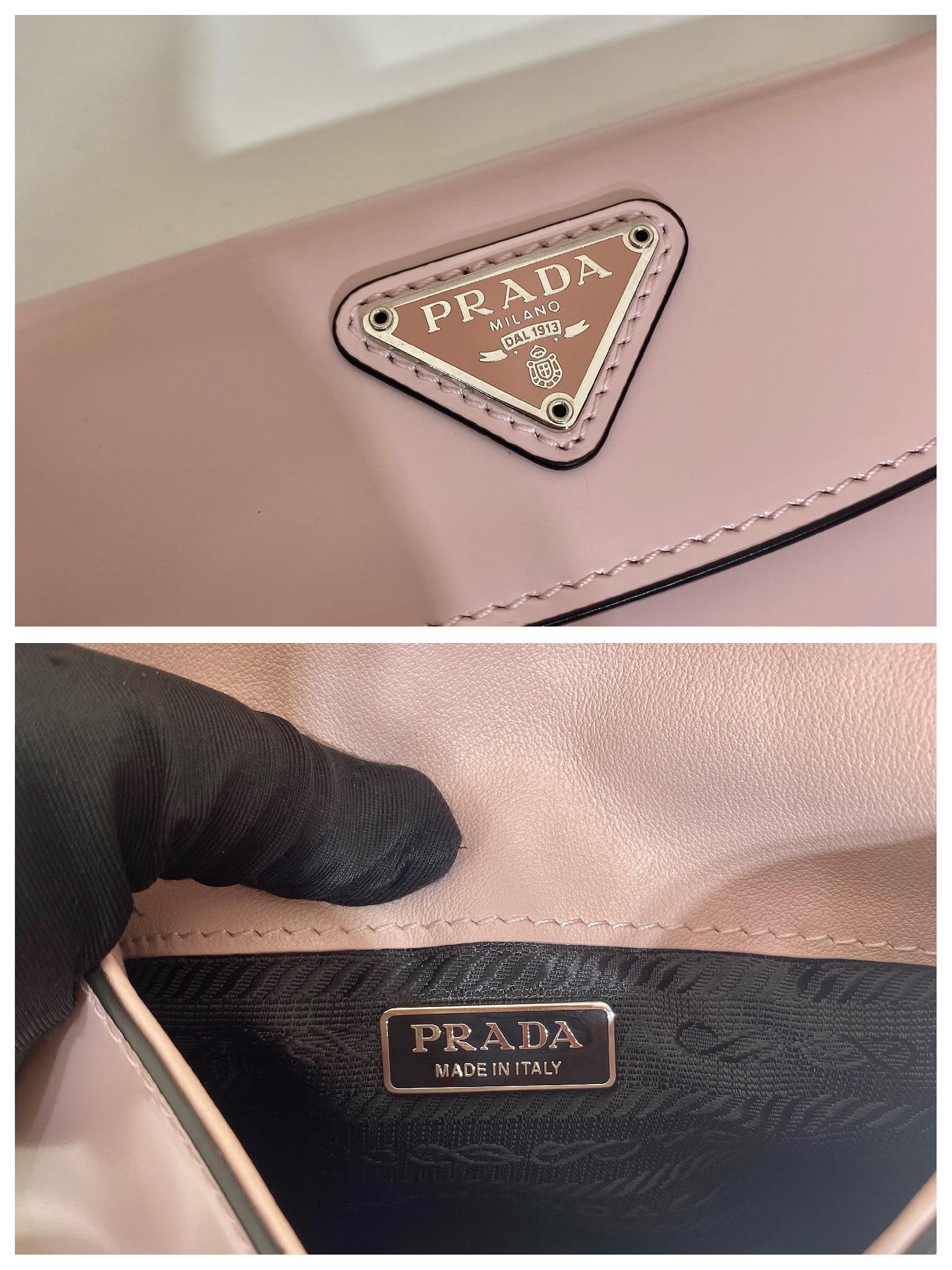 Pra*a cleo brushed leather mini bag