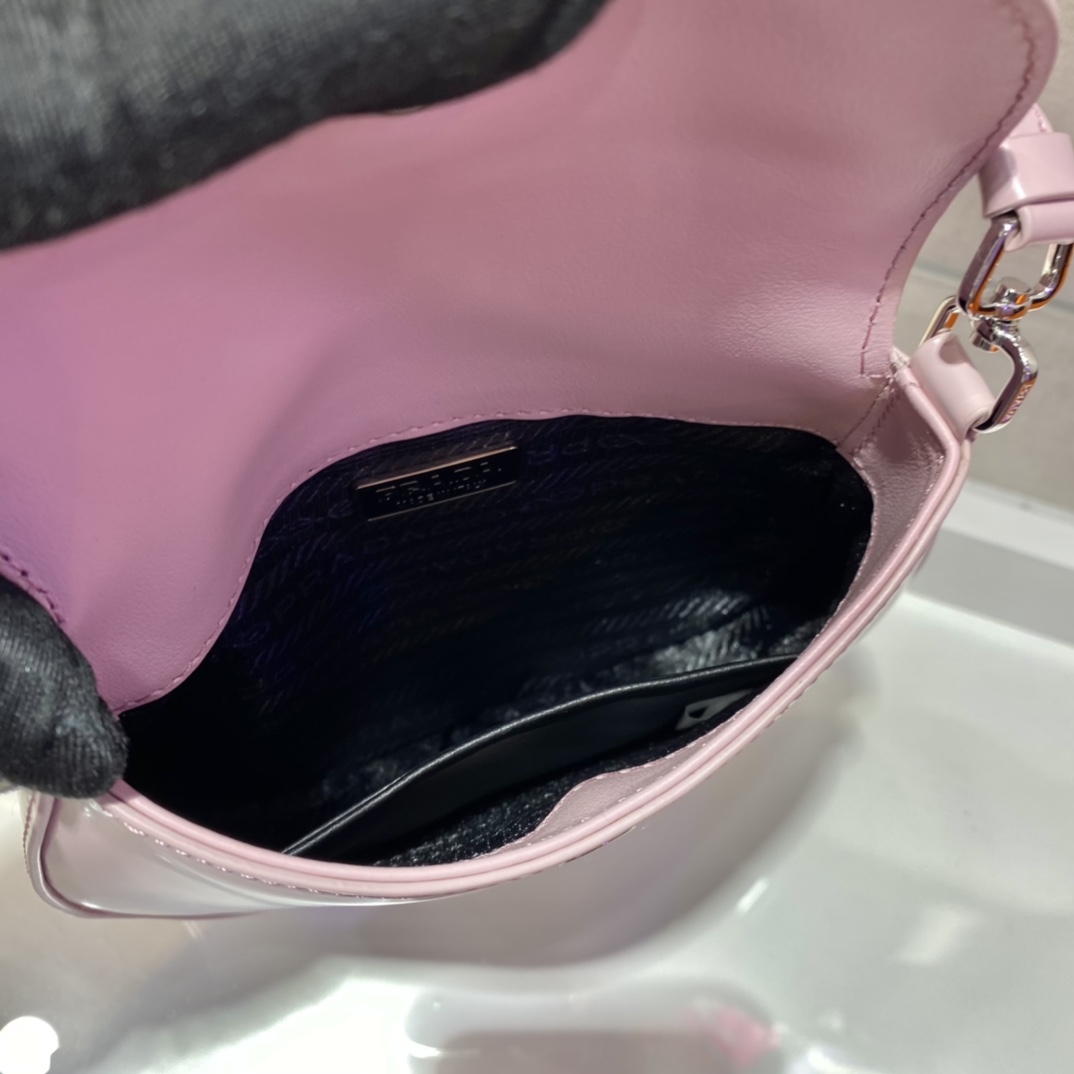 Pra*a cleo brushed leather mini bag