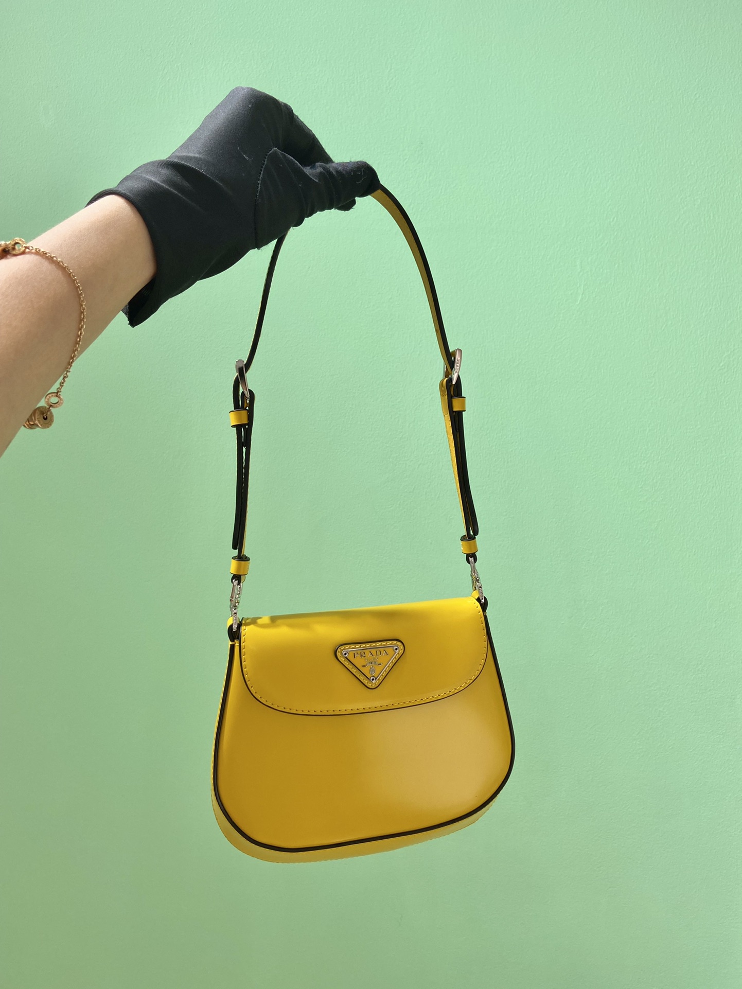 Pra*a cleo brushed leather mini bag