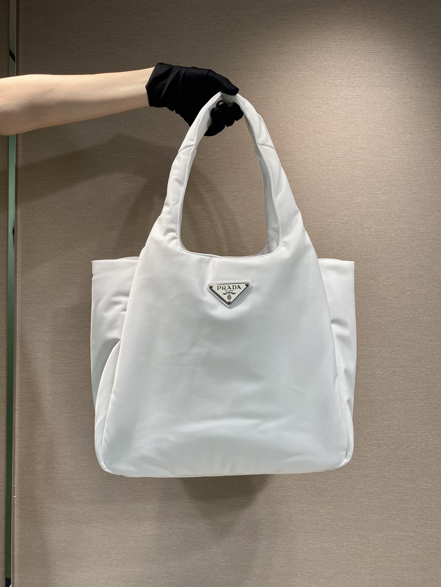 Pra*a large padded re-nylon tote bag