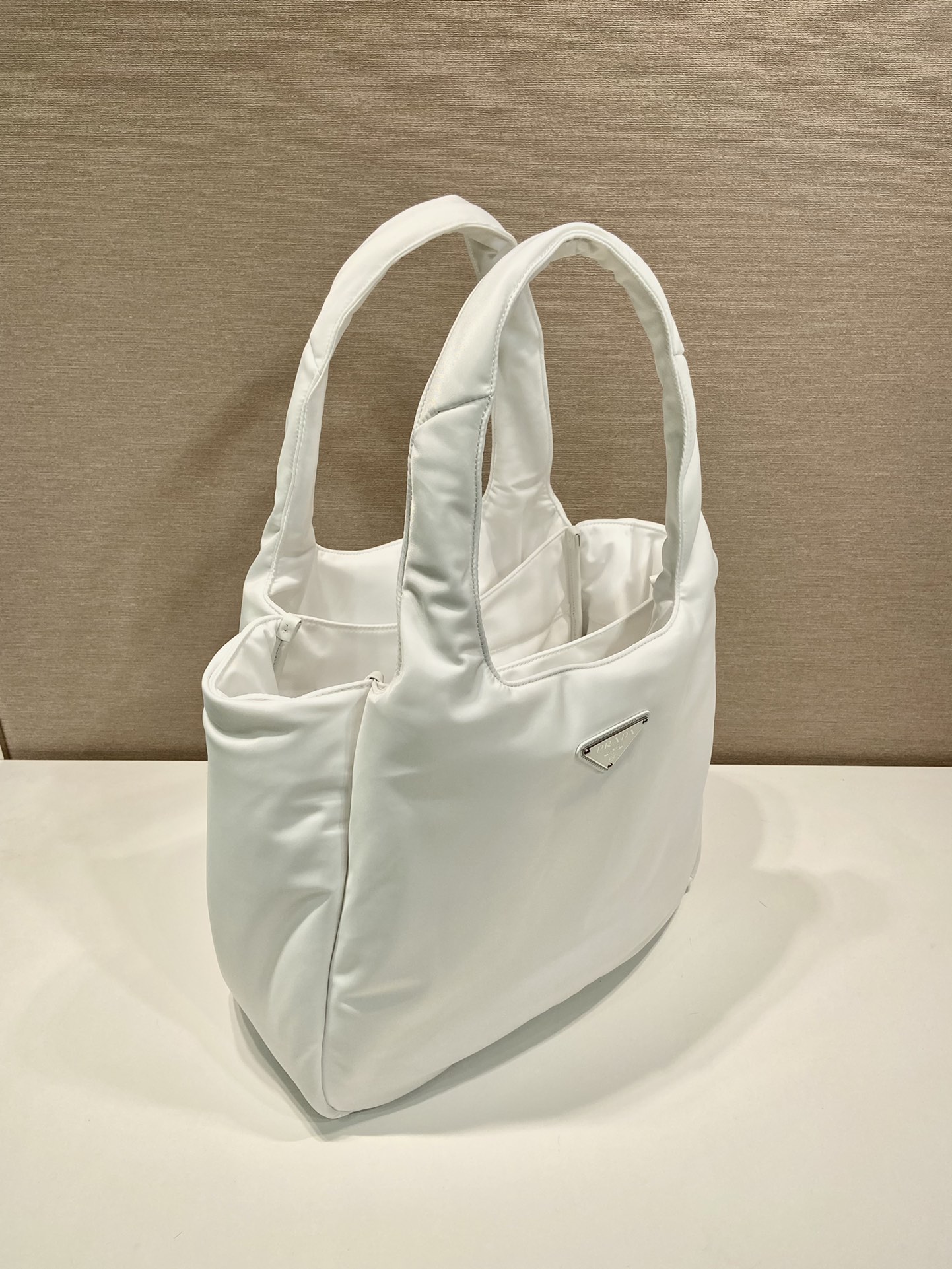 Pra*a large padded re-nylon tote bag