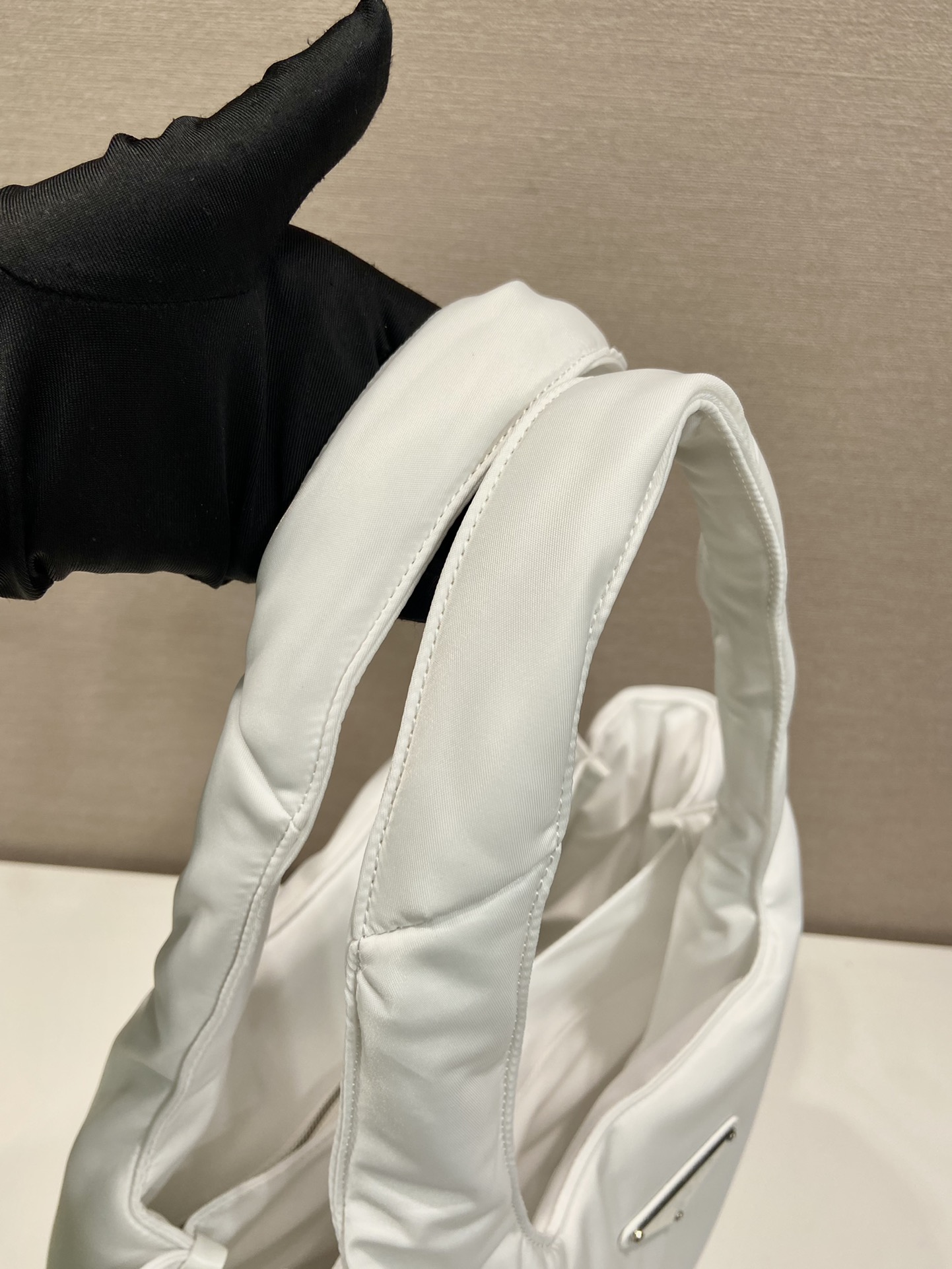 Pra*a large padded re-nylon tote bag