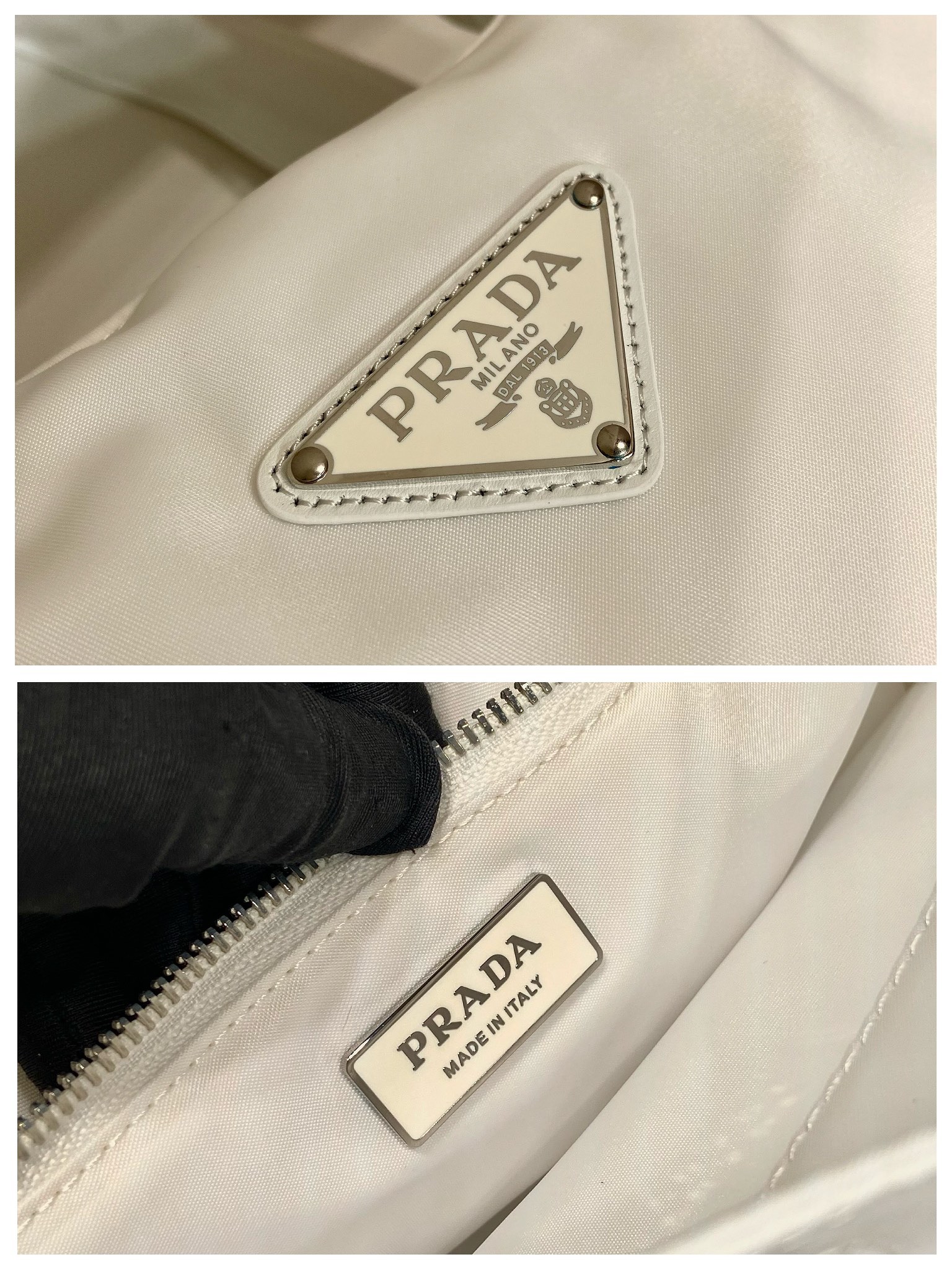 Pra*a large padded re-nylon tote bag