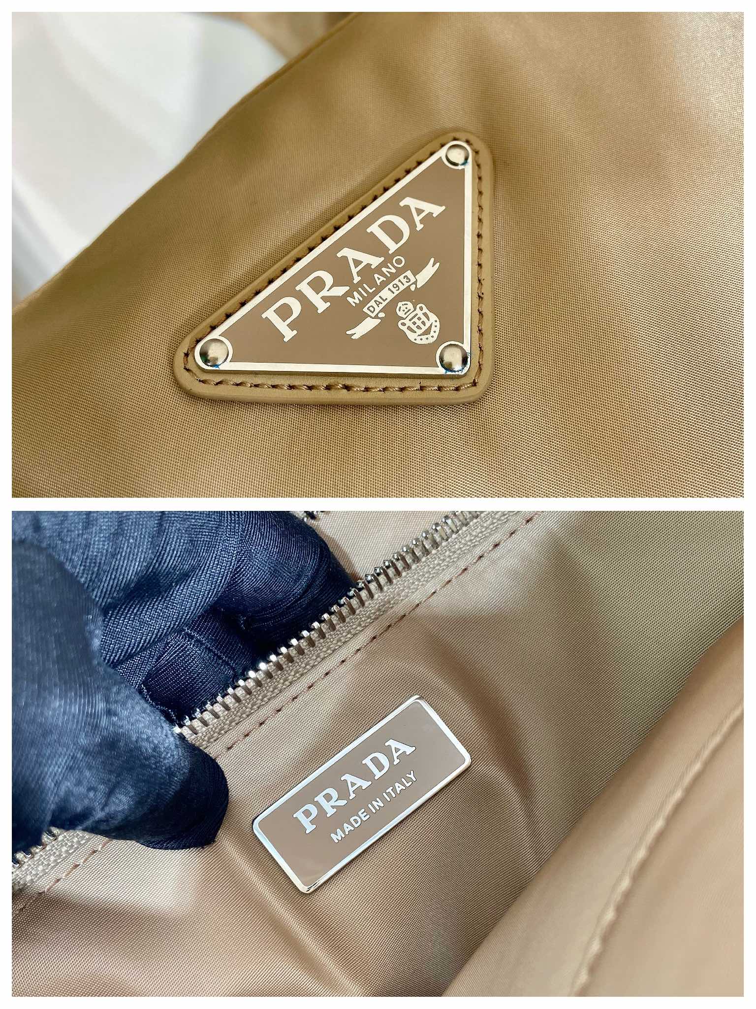 Pra*a large padded re-nylon tote bag