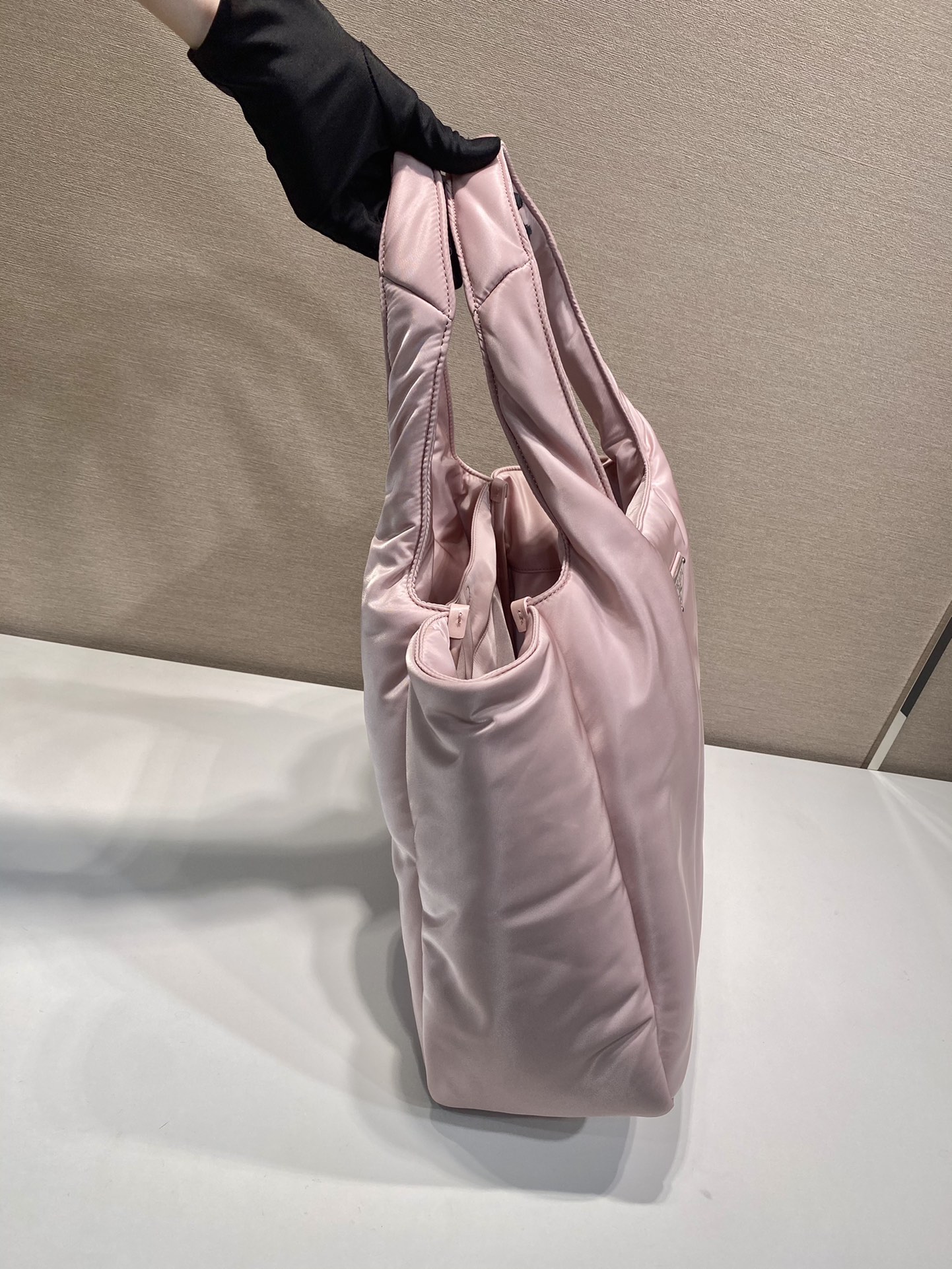 Pra*a large padded re-nylon tote bag