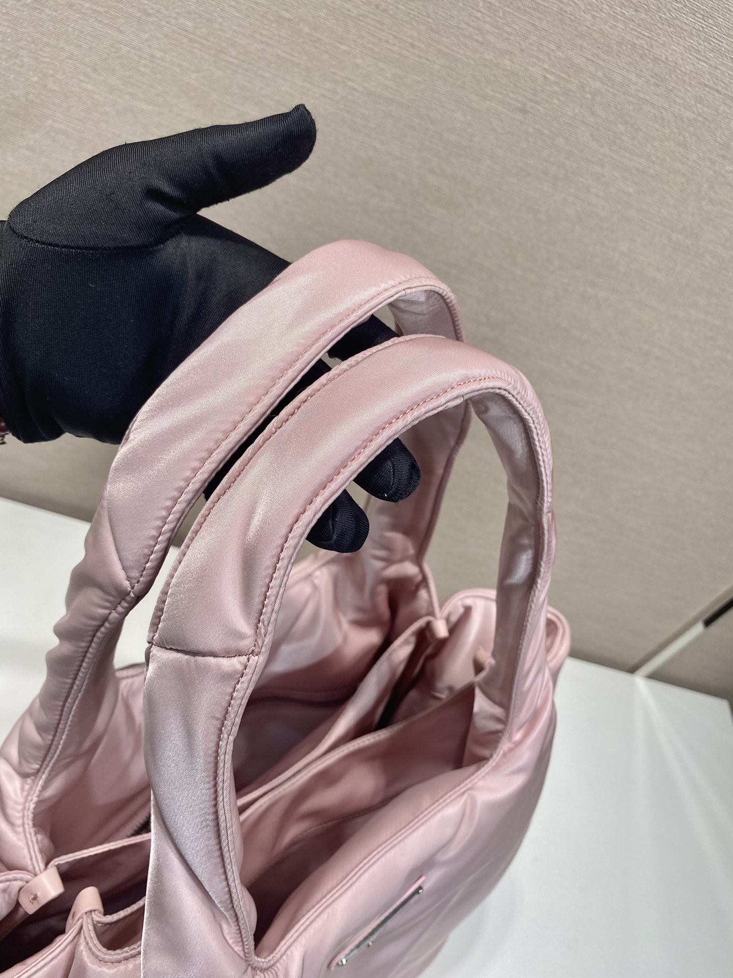 Pra*a large padded re-nylon tote bag