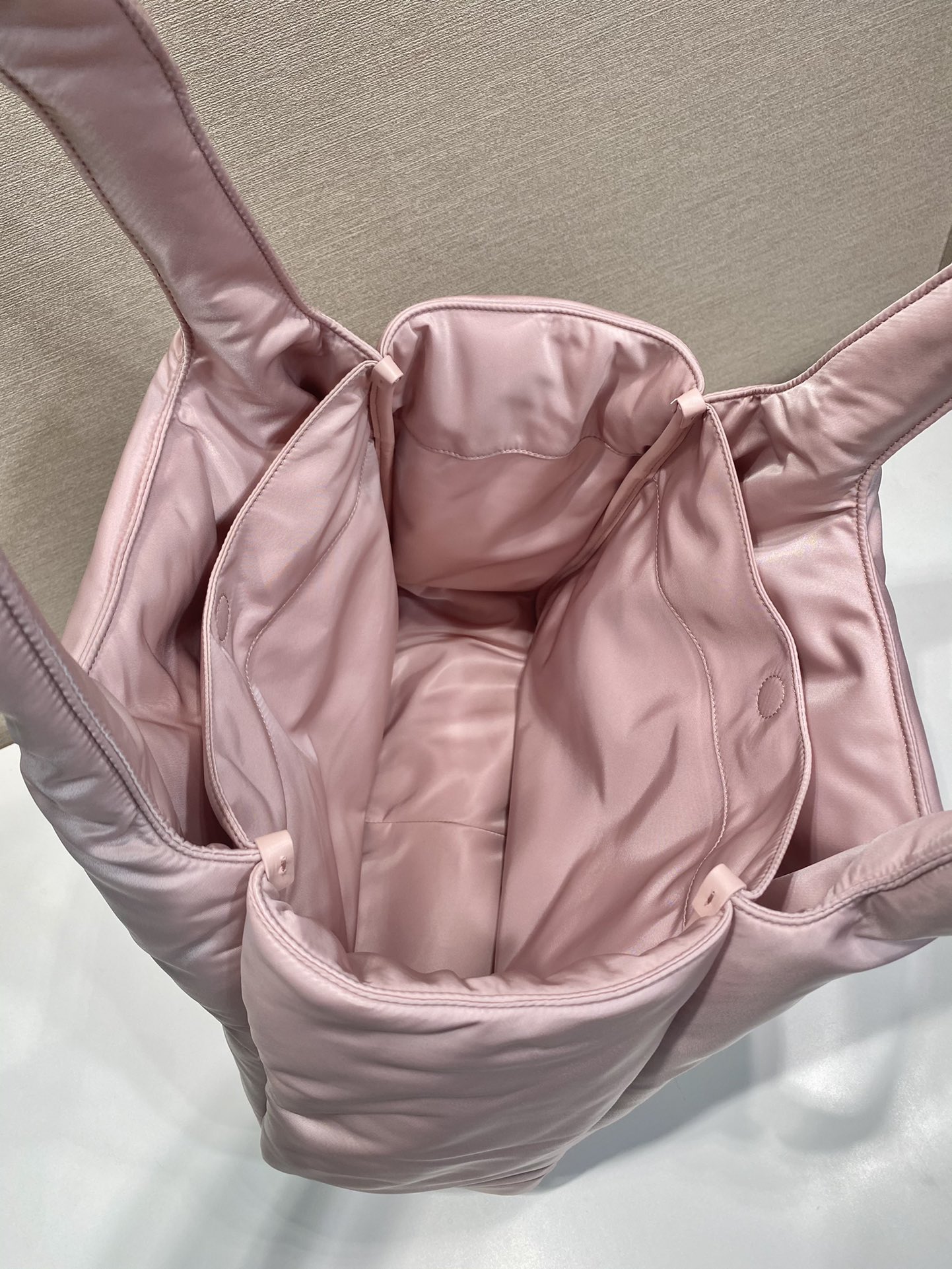 Pra*a large padded re-nylon tote bag