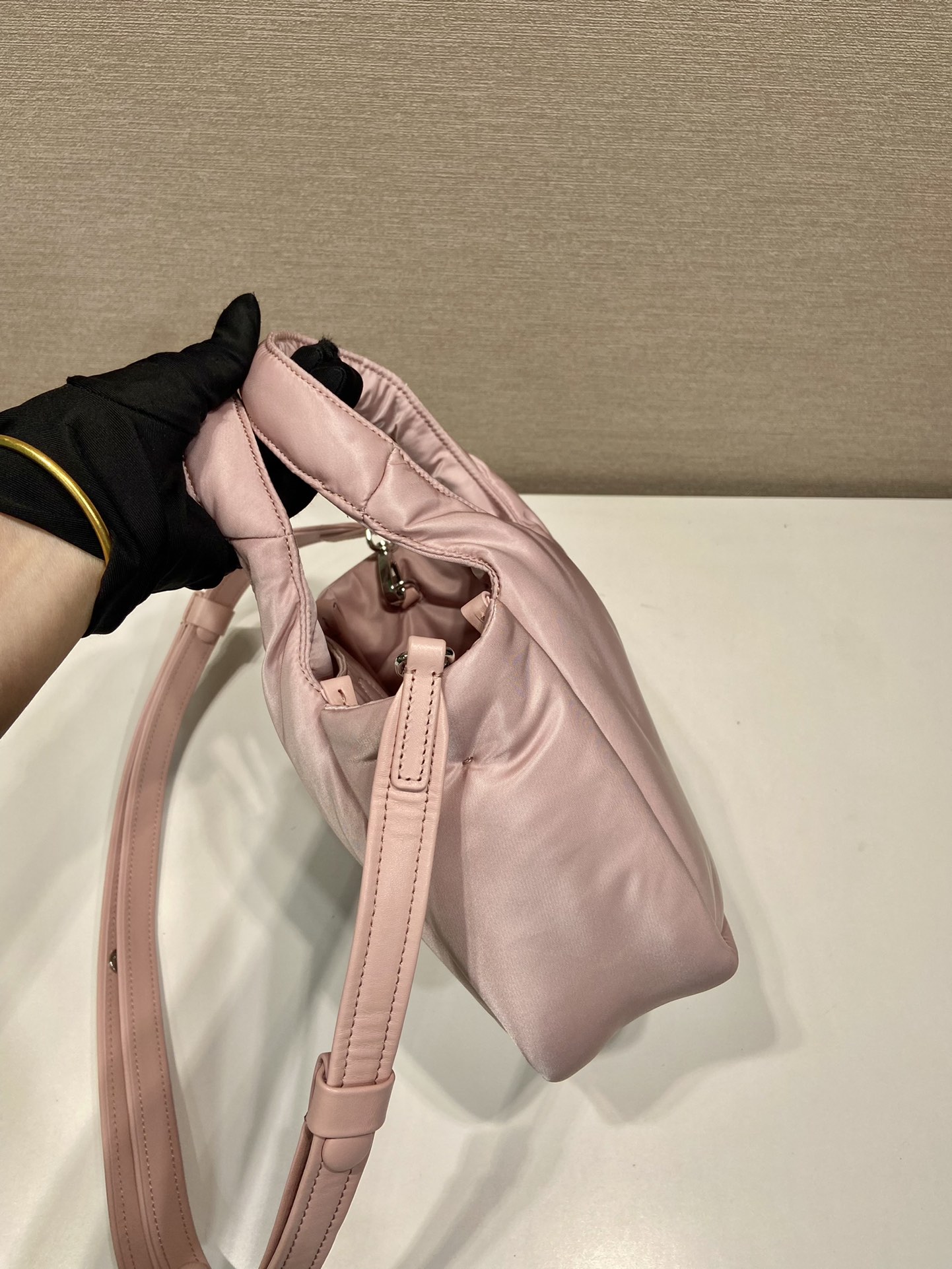 Pra*a soft padded re-nylon mini-bag