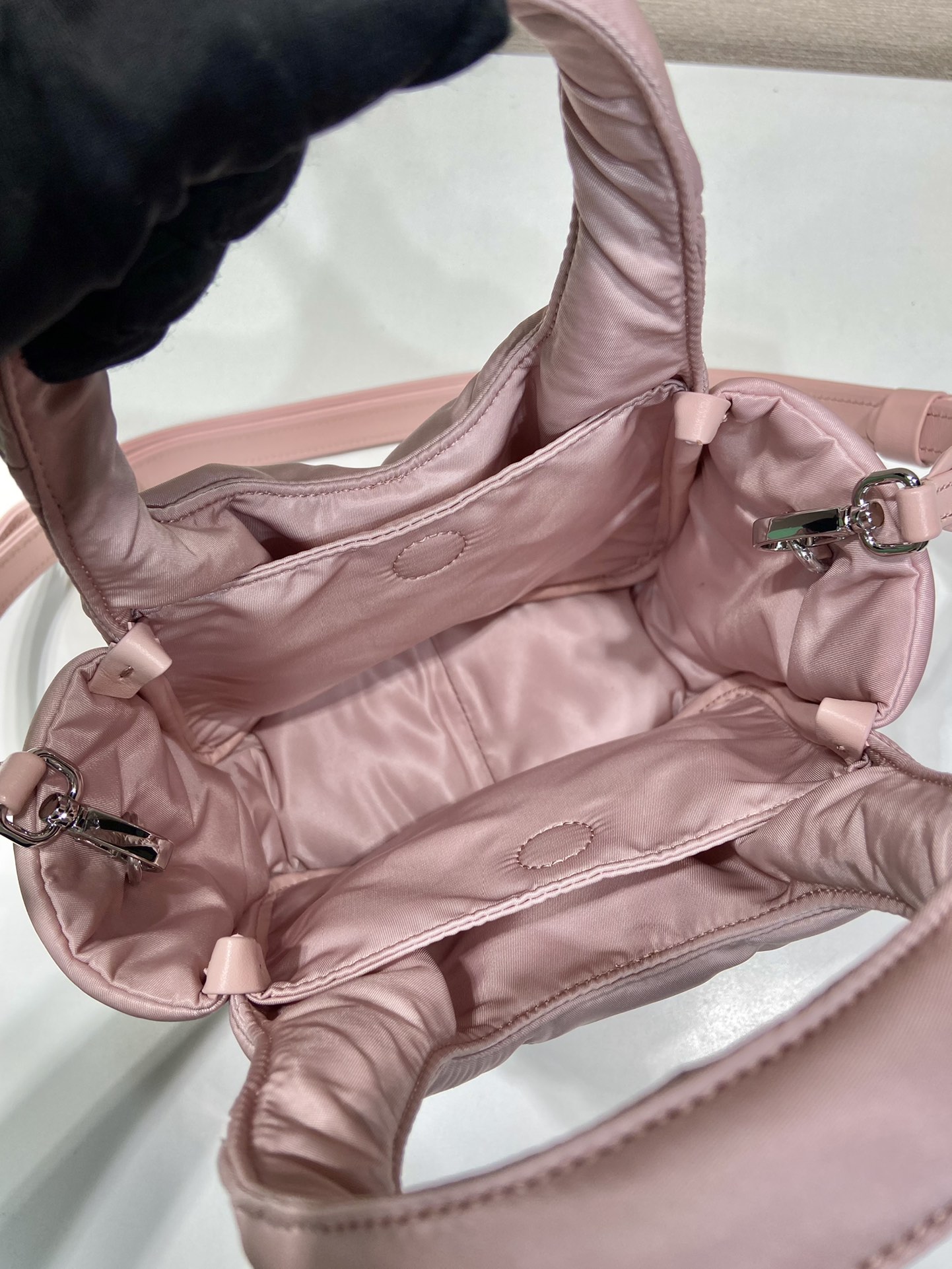 Pra*a soft padded re-nylon mini-bag