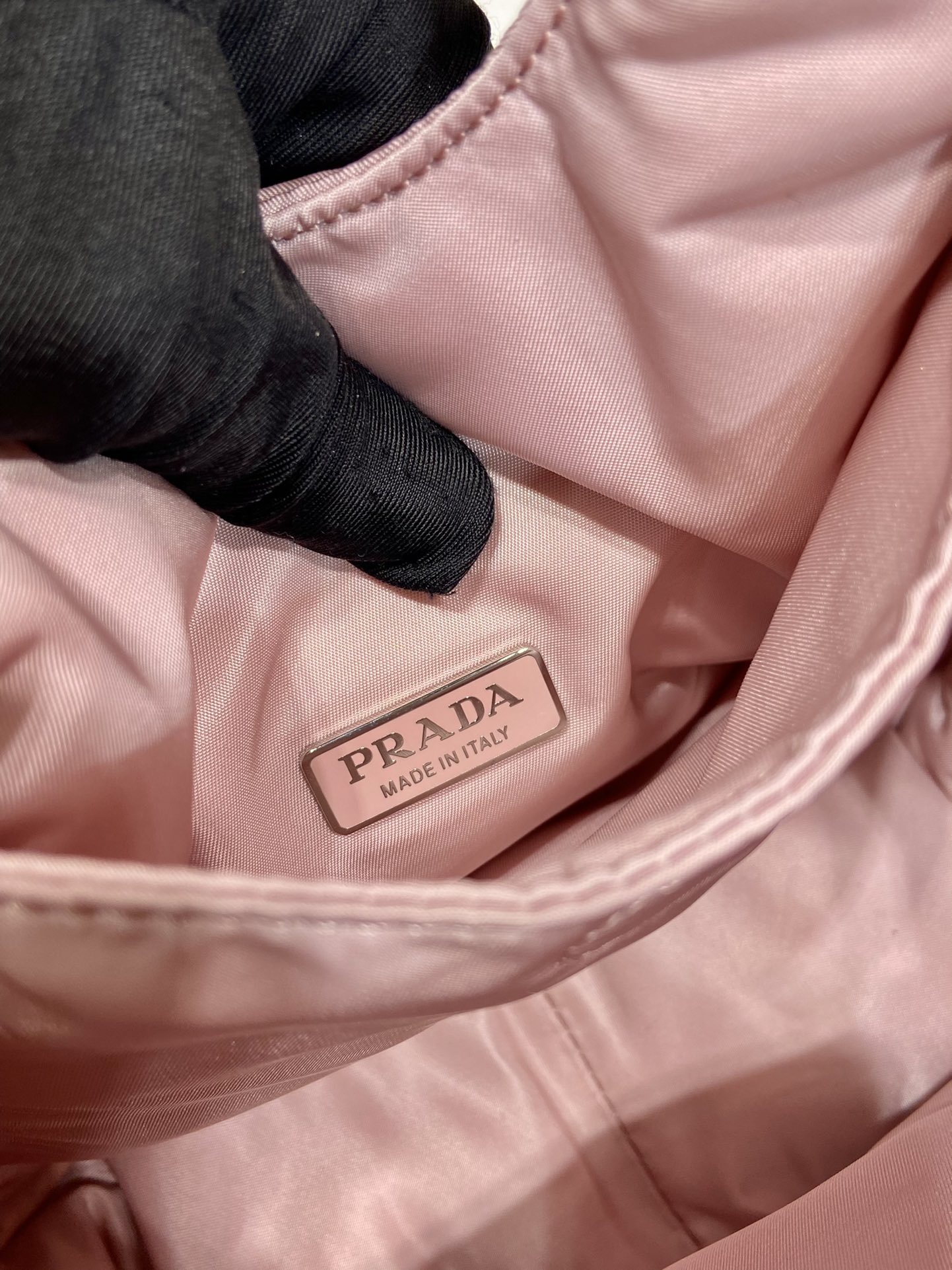 Pra*a soft padded re-nylon mini-bag
