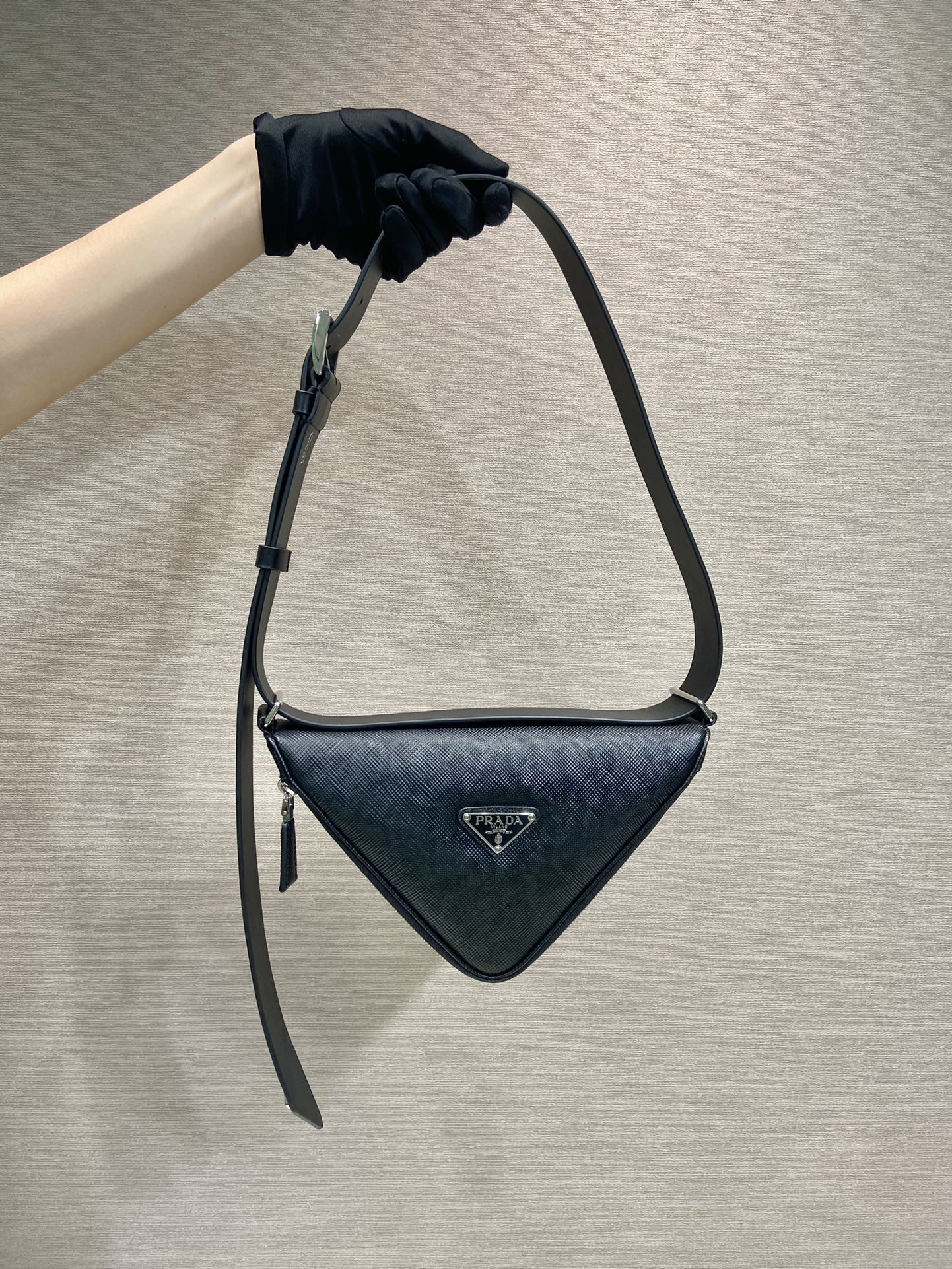 Pra*a saffiano leather belt bag