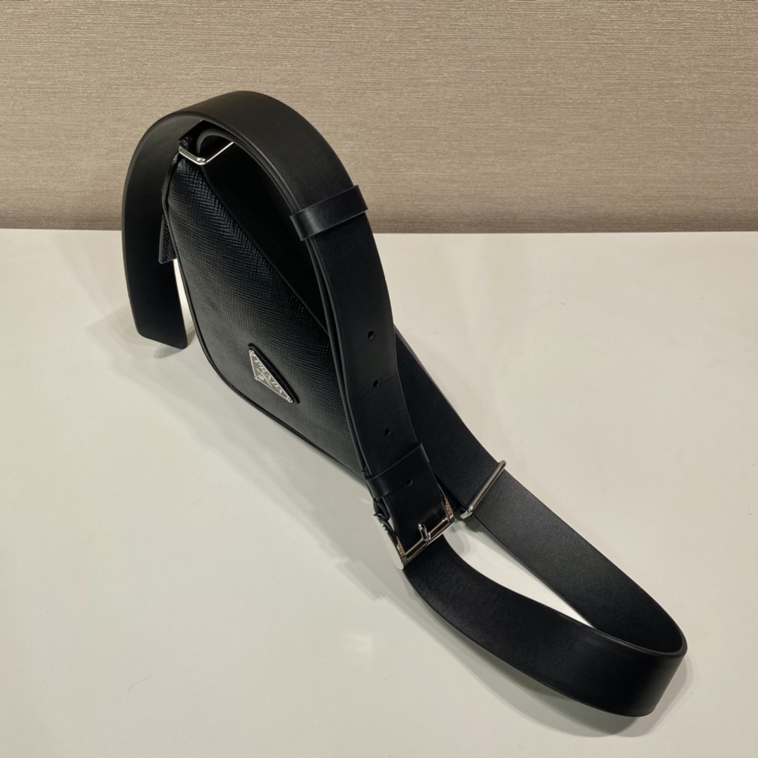 Pra*a saffiano leather belt bag
