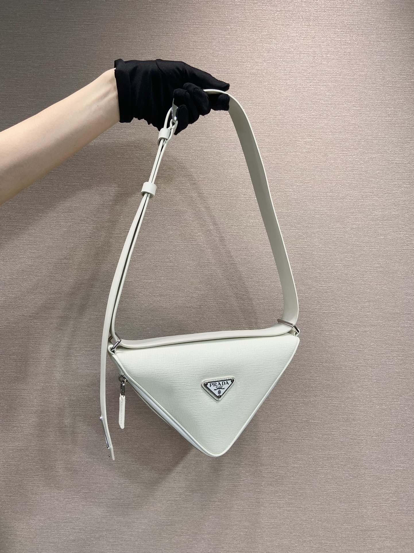 Pra*a saffiano leather belt bag