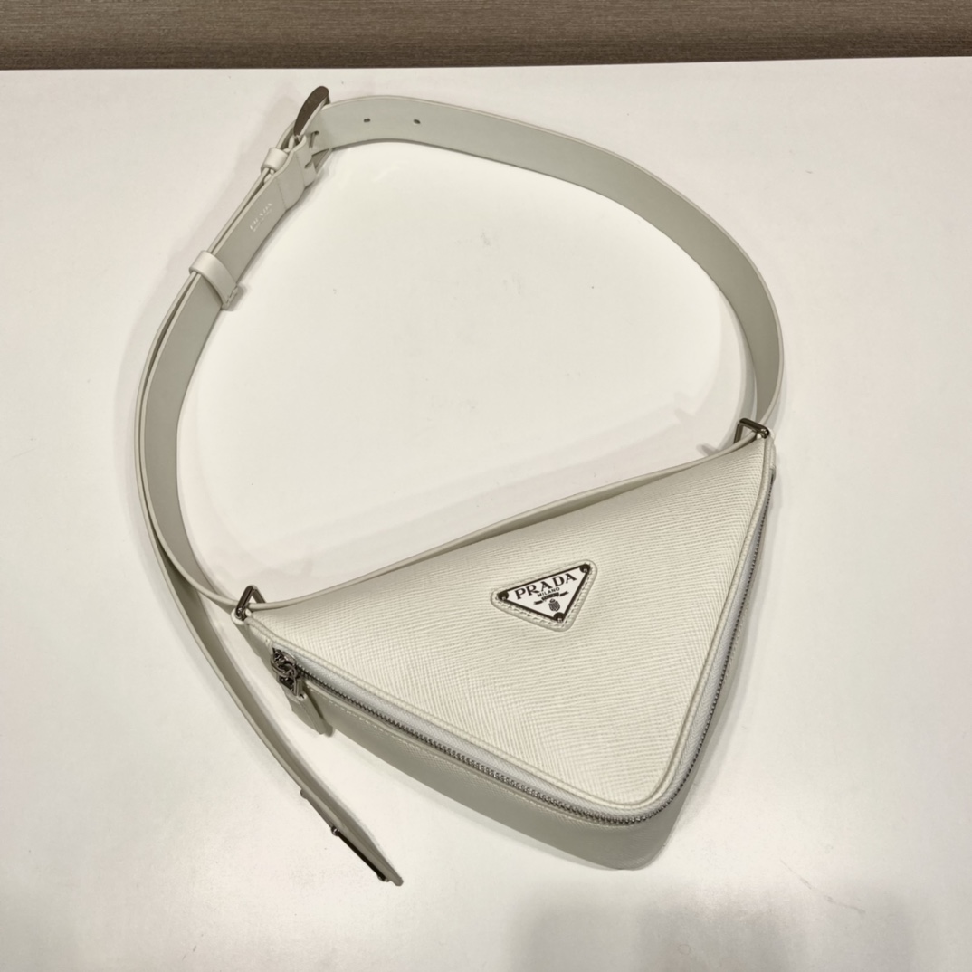 Pra*a saffiano leather belt bag