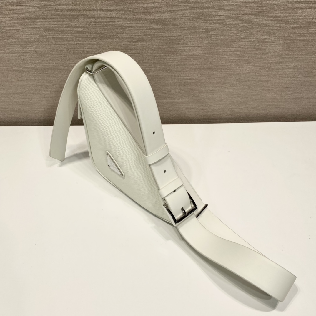 Pra*a saffiano leather belt bag