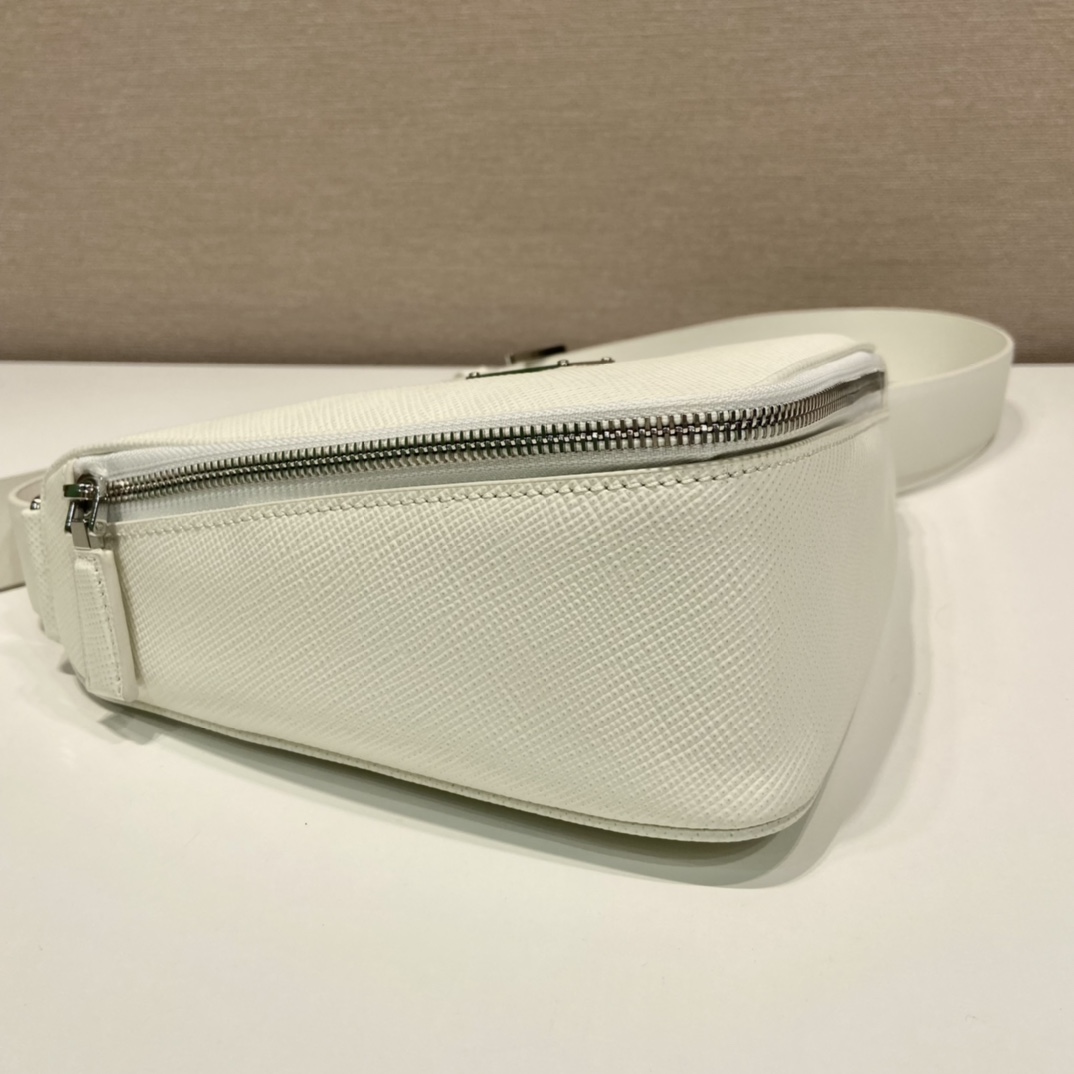 Pra*a saffiano leather belt bag
