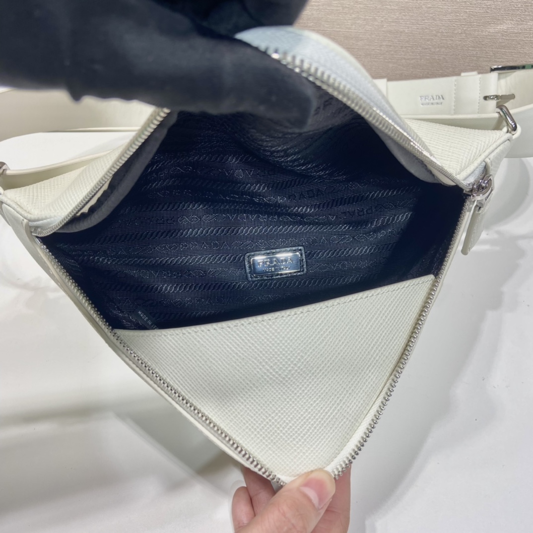 Pra*a saffiano leather belt bag