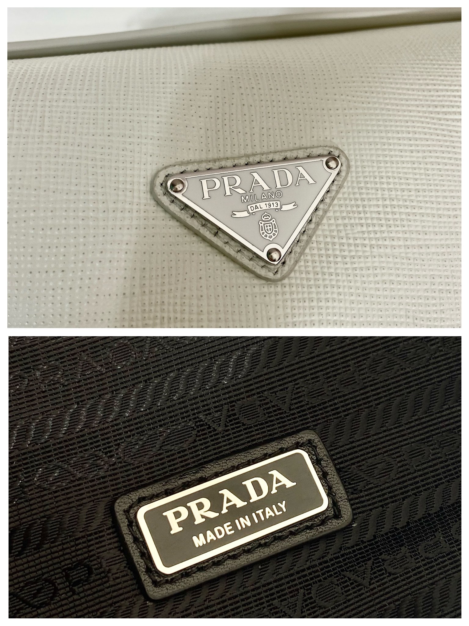 Pra*a saffiano leather belt bag