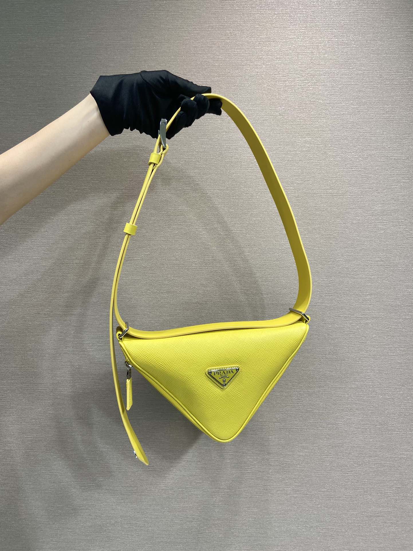 Pra*a saffiano leather belt bag