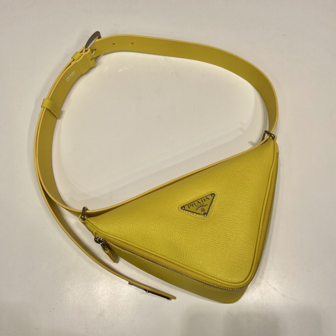 Pra*a saffiano leather belt bag